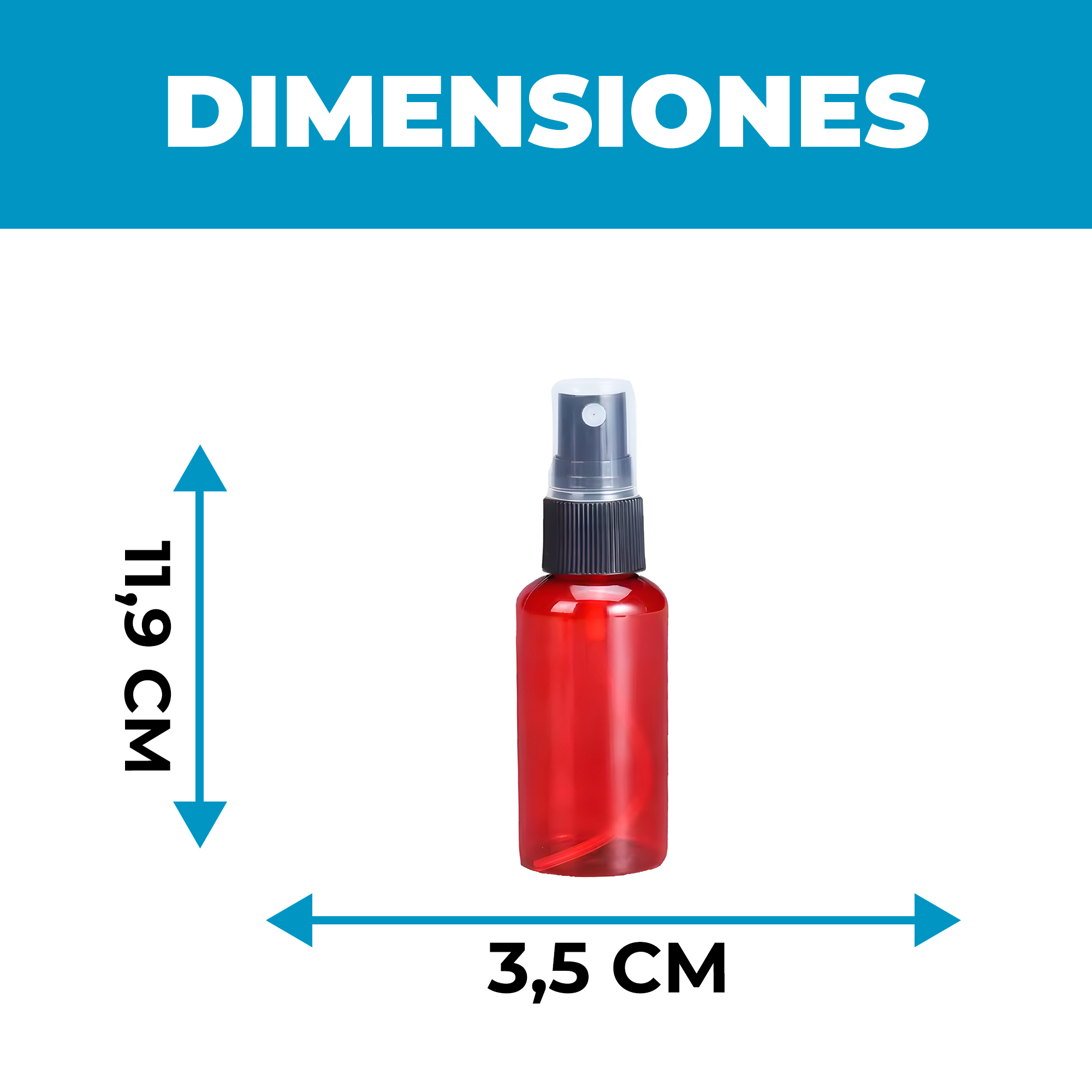 Frasco Plástico Válvula de Spray Liquido aromático Ámbar 60ML 2