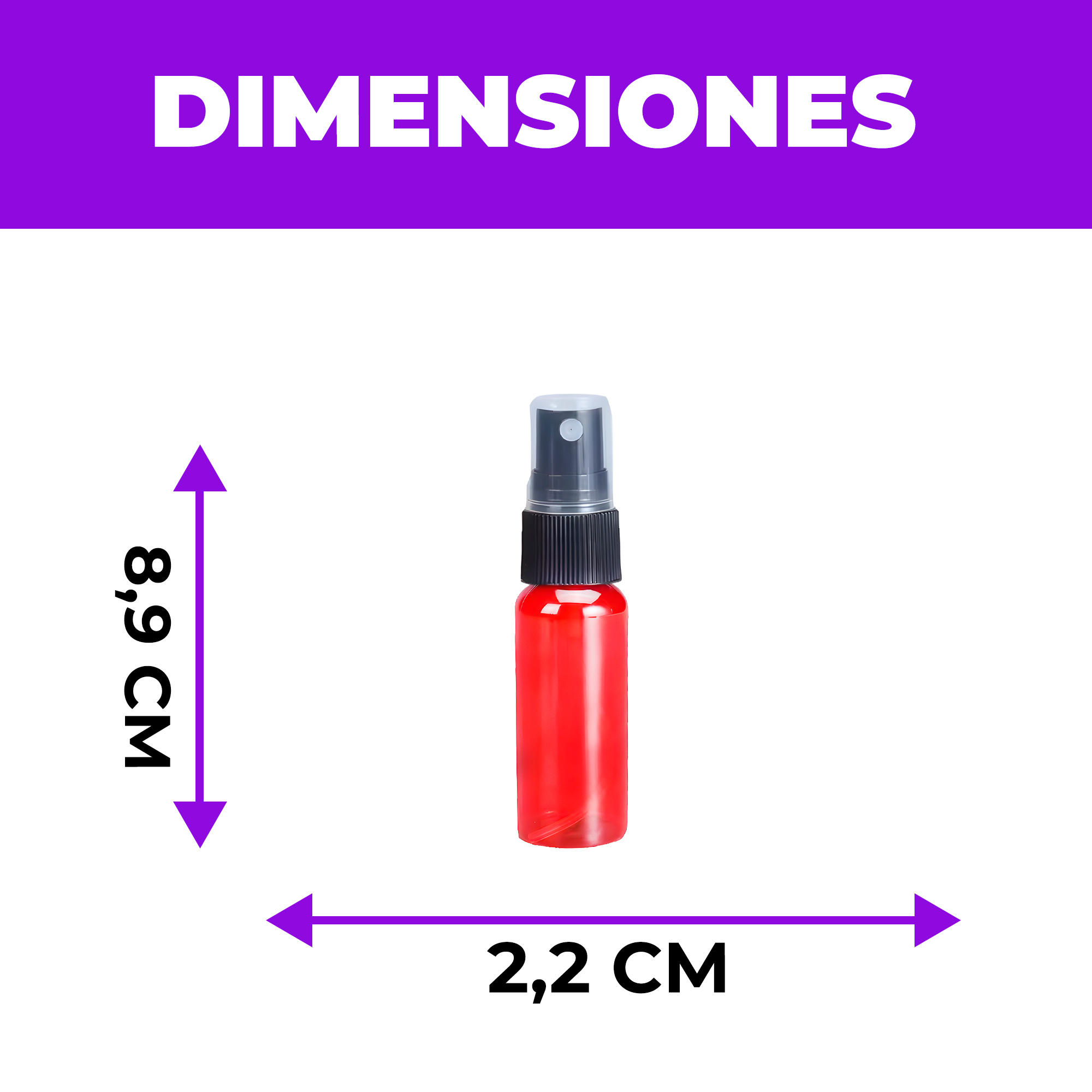 Frasco Plástico Válvula de Spray Liquido aromático Ámbar 15ML 2