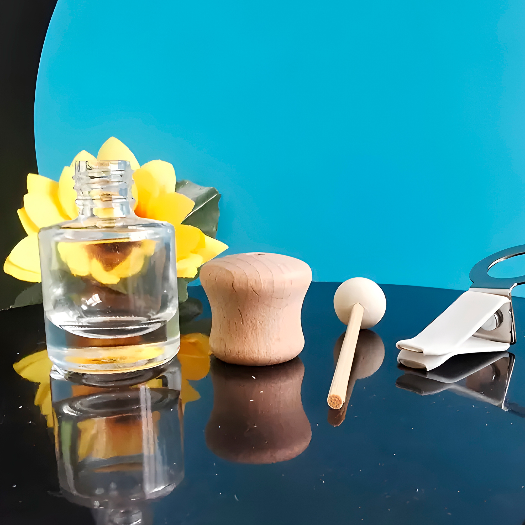 Frasco Difusor de Auto Vidrio Aromatizante Aceite Esencial para Ventilación 8 ml 10