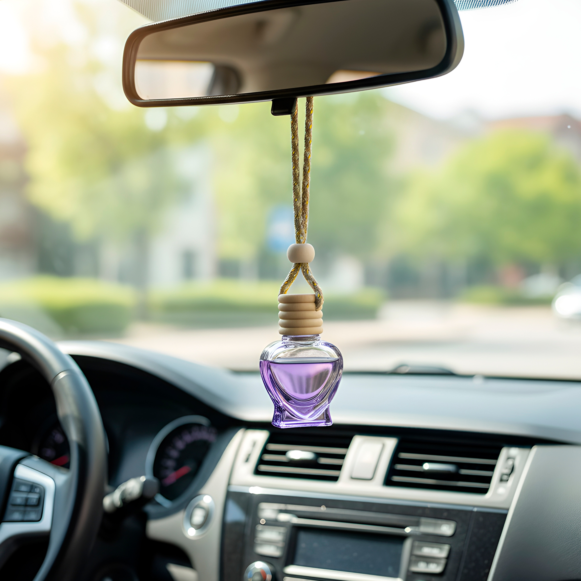 Frasco Difusor de Auto Vidrio Aromatizante Aceite Esencial Forma Cretiva para Ventilación 8ML 5