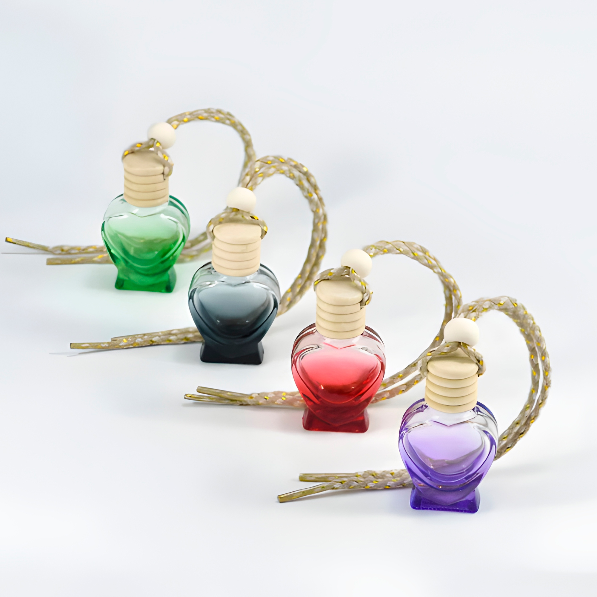 Frasco Difusor de Auto Vidrio Aromatizante Aceite Esencial Forma Cretiva para Ventilación 8ML 6