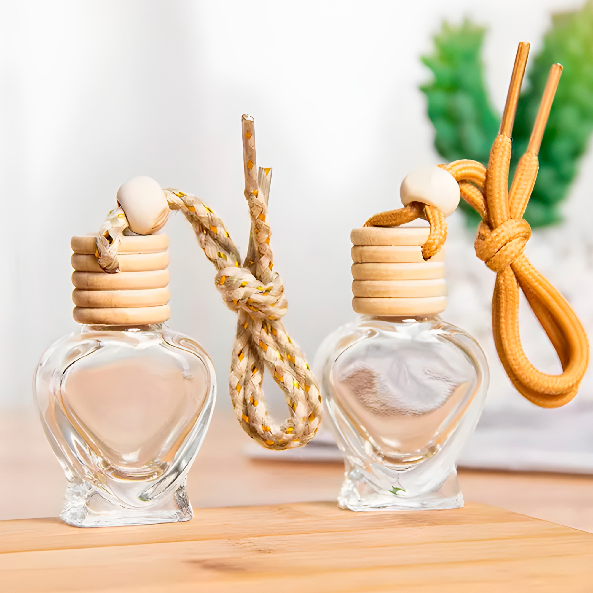 Frasco Difusor de Auto Vidrio Aromatizante Aceite Esencial Forma Cretiva para Ventilación 8ML 8