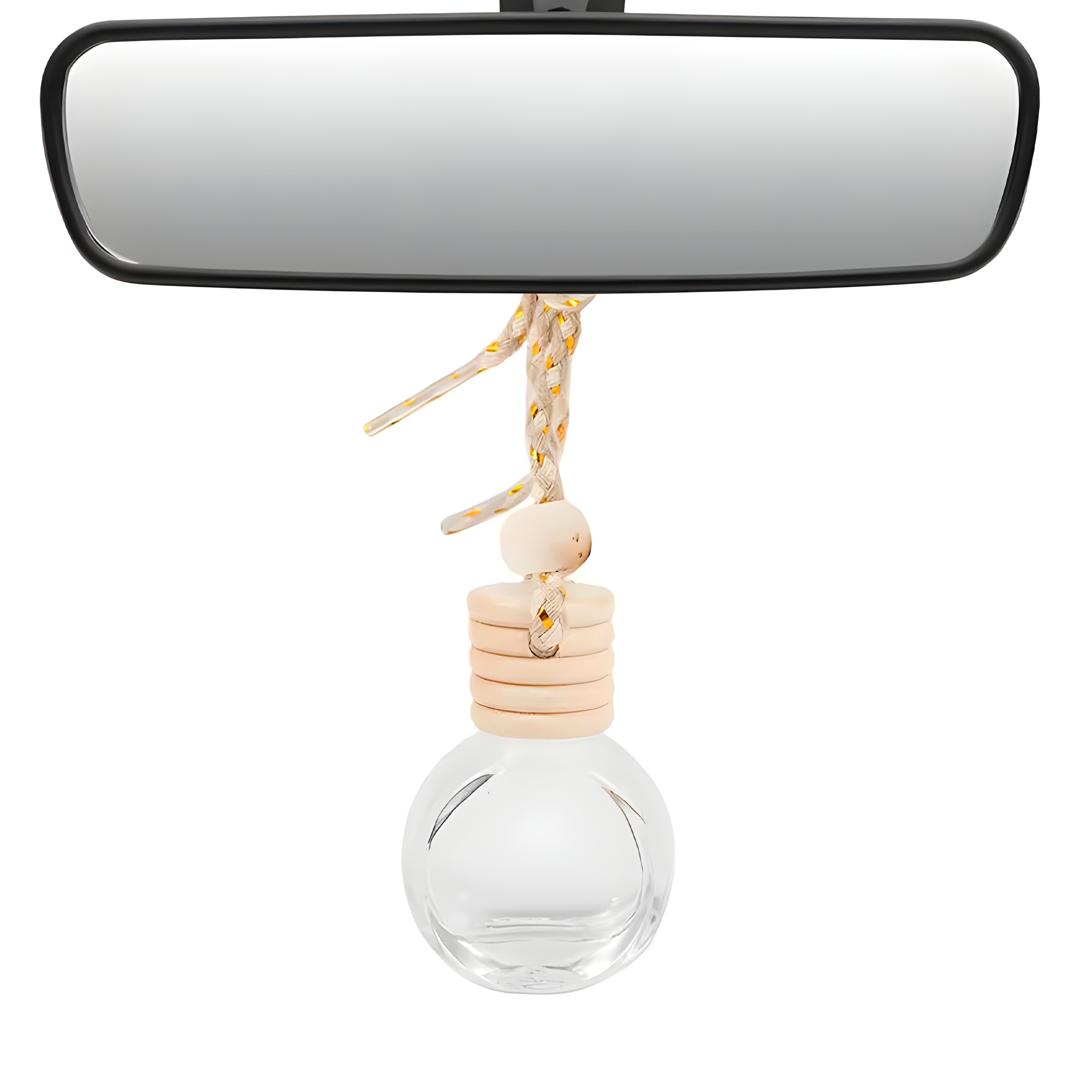 Frasco Difusor de Auto Vidrio Aromatizante Aceite Esencial Circular para Ventilación 8ML 5