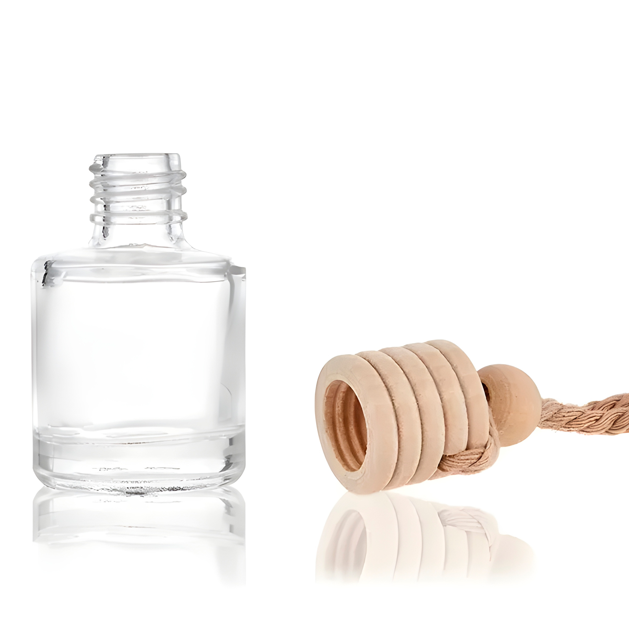 Frasco Difusor de Auto Vidrio Aromatizante Aceite Esencial Cilindrico para Ventilación 5ML 3