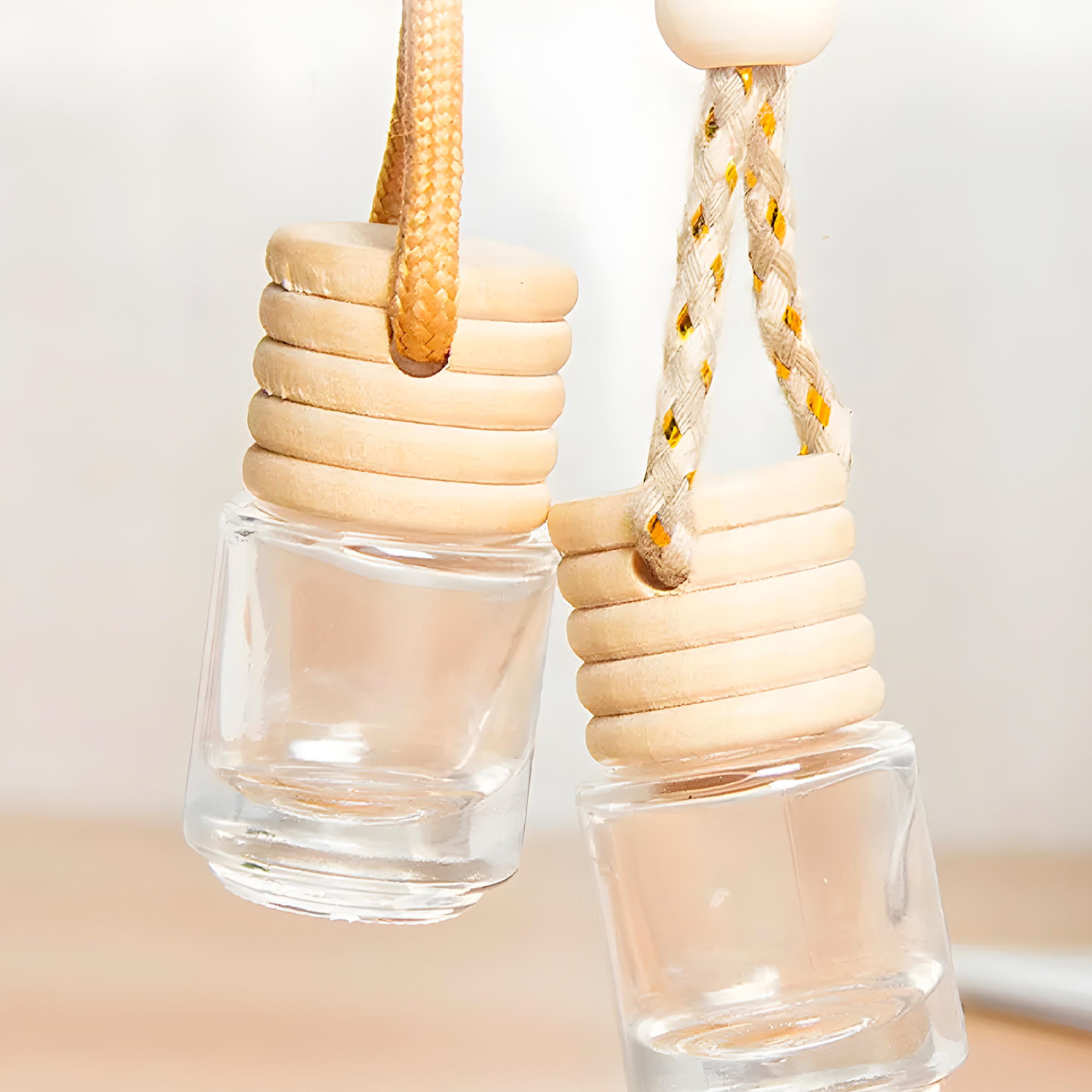 Frasco Difusor de Auto Vidrio Aromatizante Aceite Esencial Cilindrico para Ventilación 8ML 5