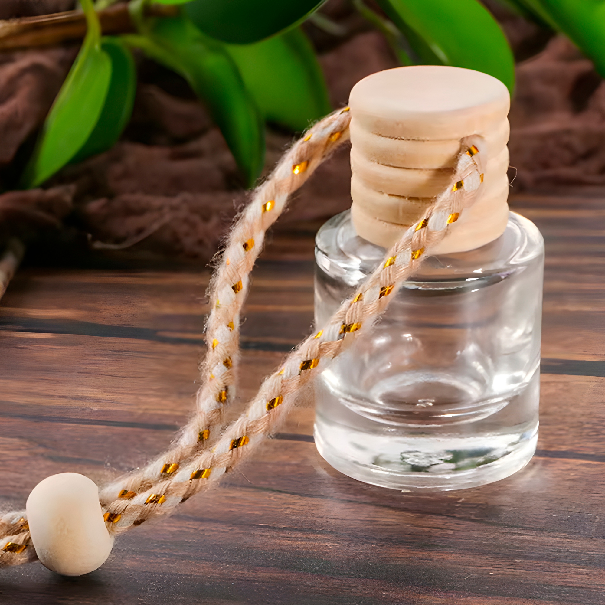 Frasco Difusor de Auto Vidrio Aromatizante Aceite Esencial Cilindrico para Ventilación 8ML 10