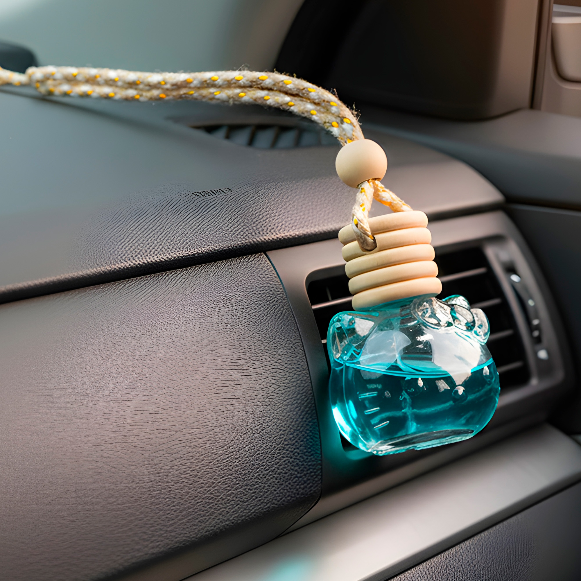 Botella Vidrio Aromatizante Aceite Esencial Hello Kitty para Ventilación Auto 6ML 8