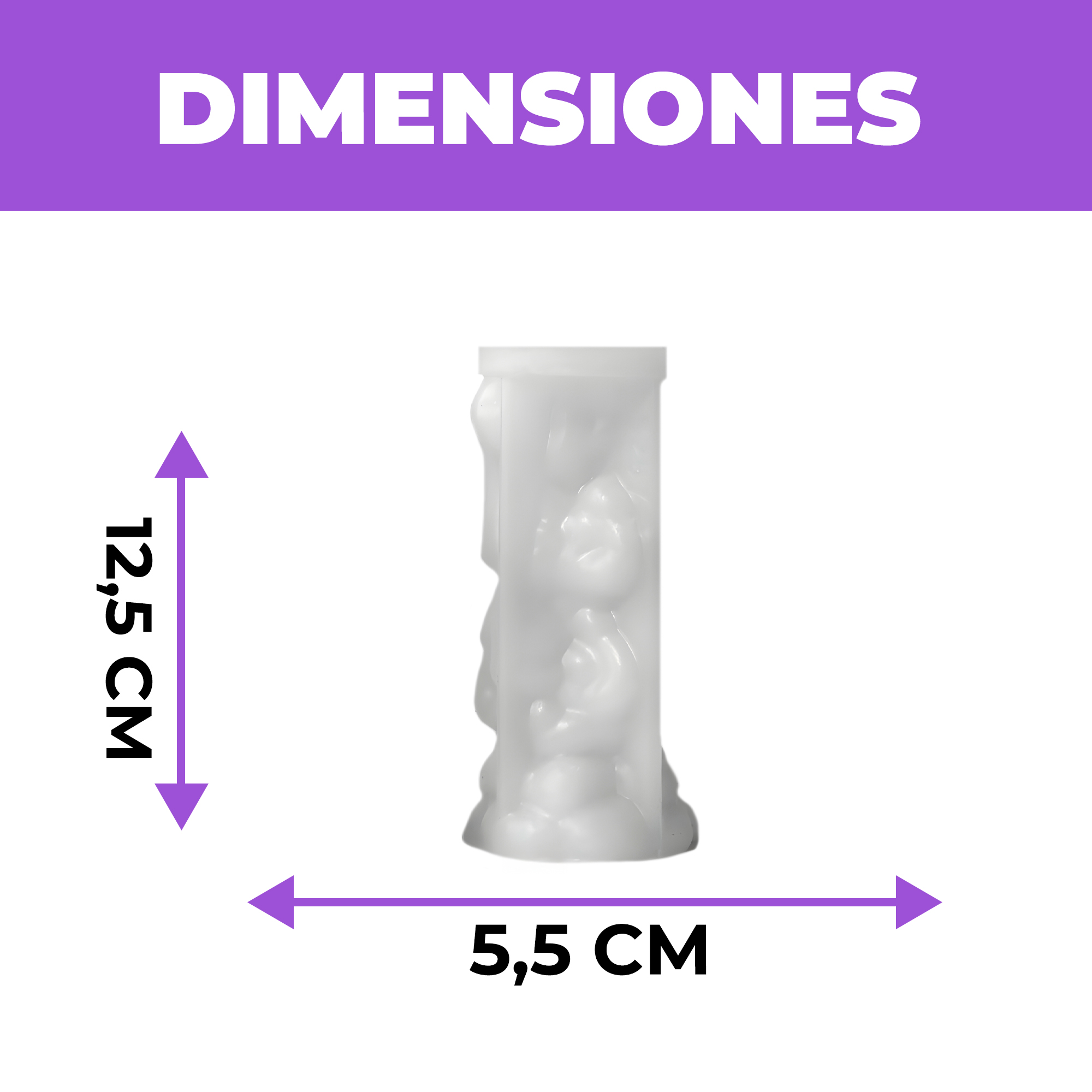 Molde Silicona Triple Elefantitos Elefante Aromaterapia Velas 5,5 X 12,7 CM 2