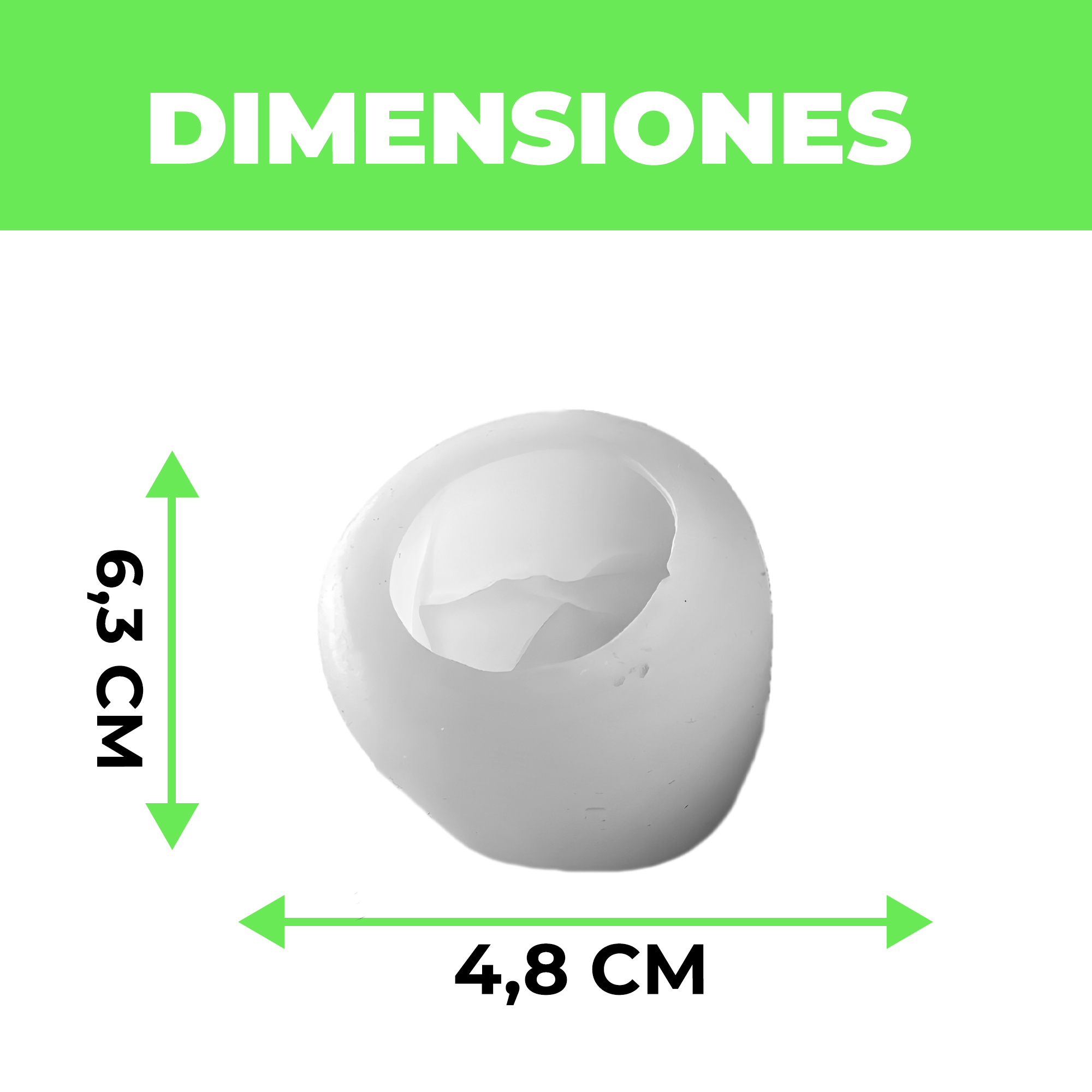 Molde Silicona Rosa sin Tallo Aromaterapia Velas 6,3 X 4,8 CM 3