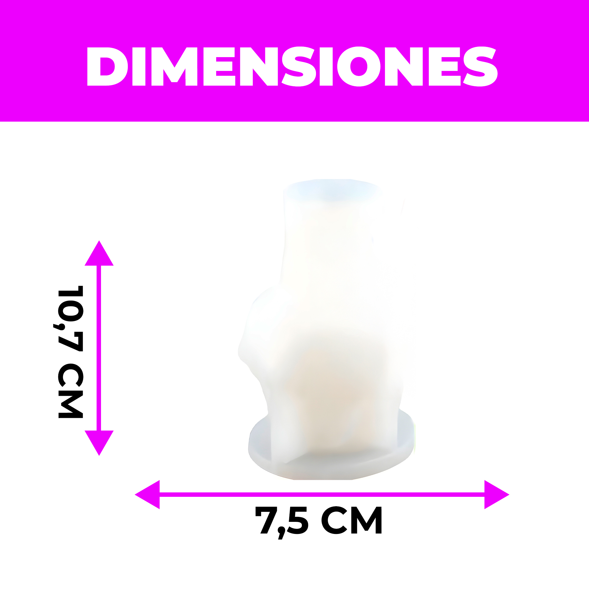 Molde de Silicona Tulipan Aromaterapia Velas 7,5 X 10,7 CM 2