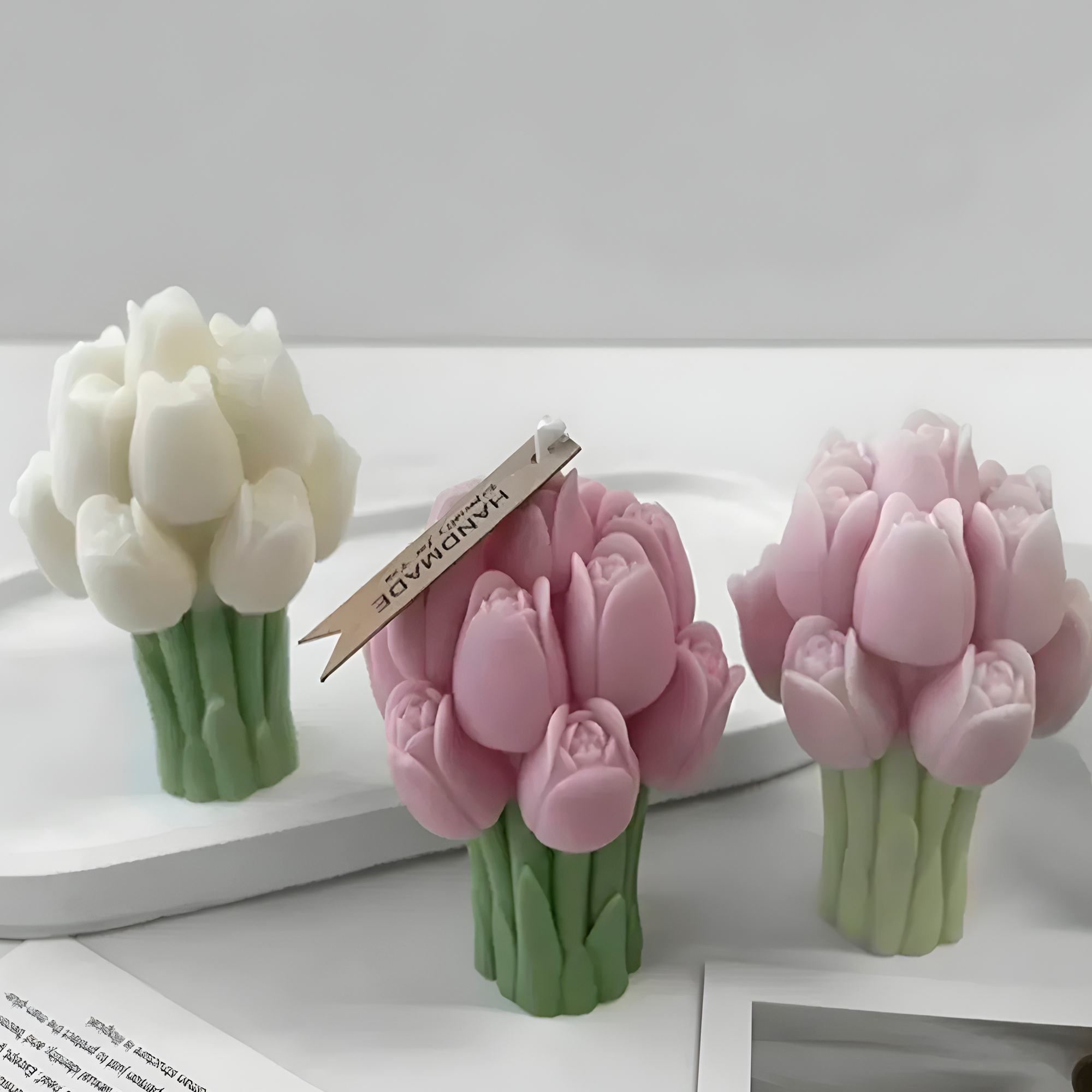 Molde de Silicona Tulipan Aromaterapia Velas 7,5 X 10,7 CM 5