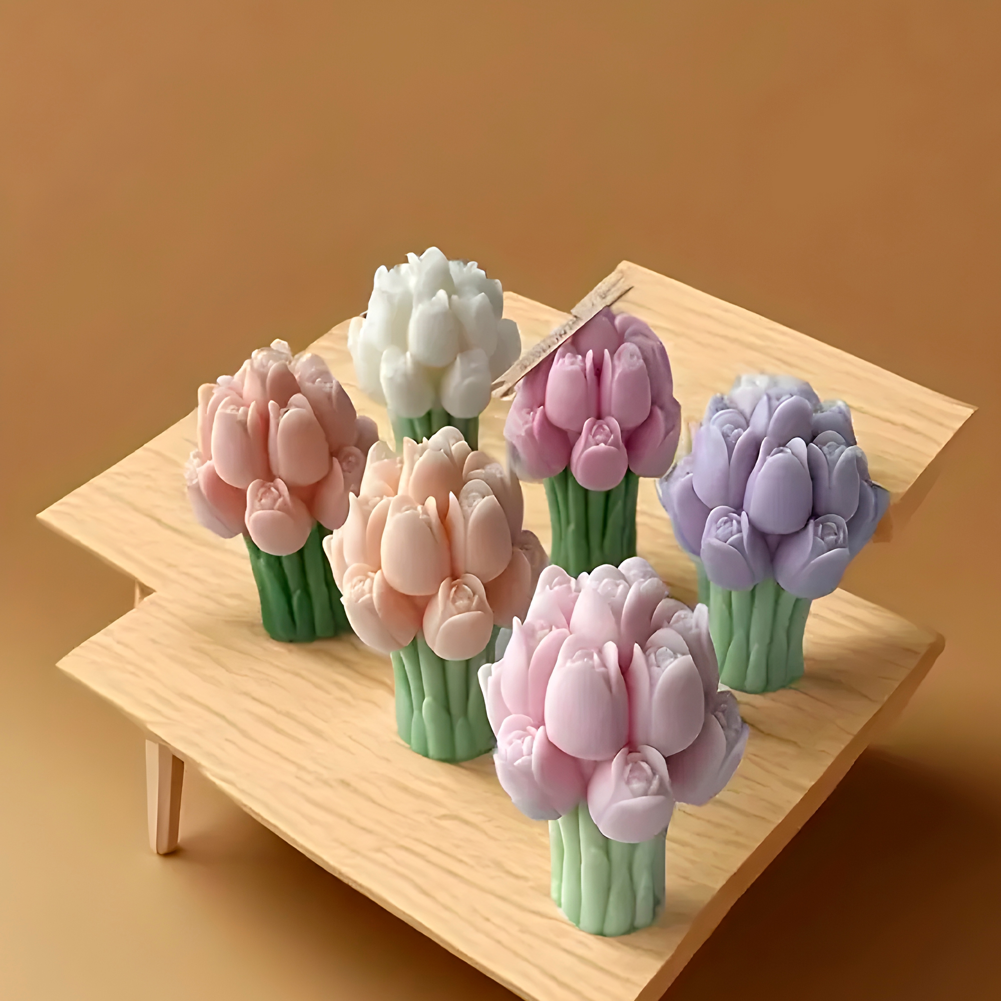 Molde de Silicona Tulipan Aromaterapia Velas 7,5 X 10,7 CM 7