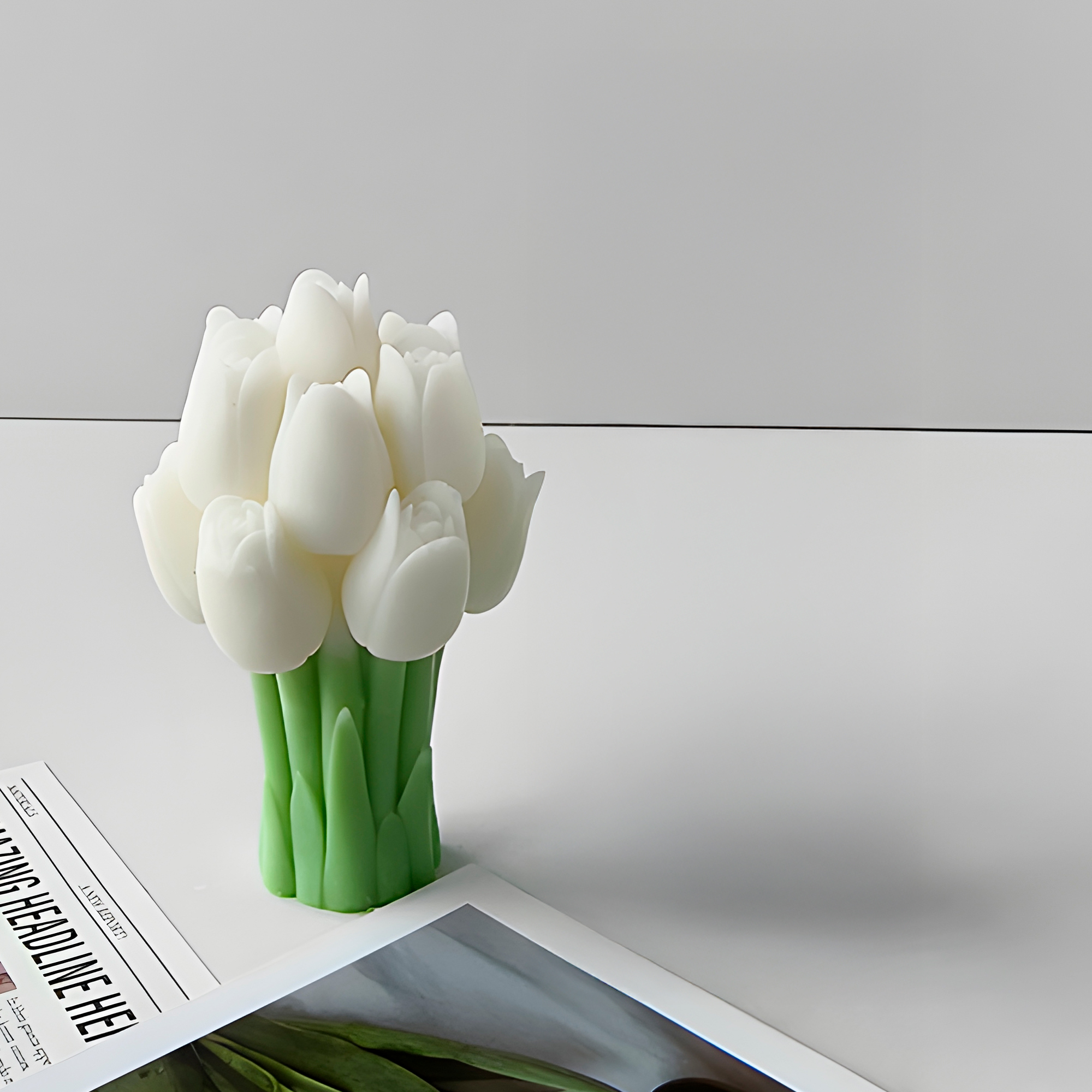 Molde de Silicona Tulipan Aromaterapia Velas 7,5 X 10,7 CM 8