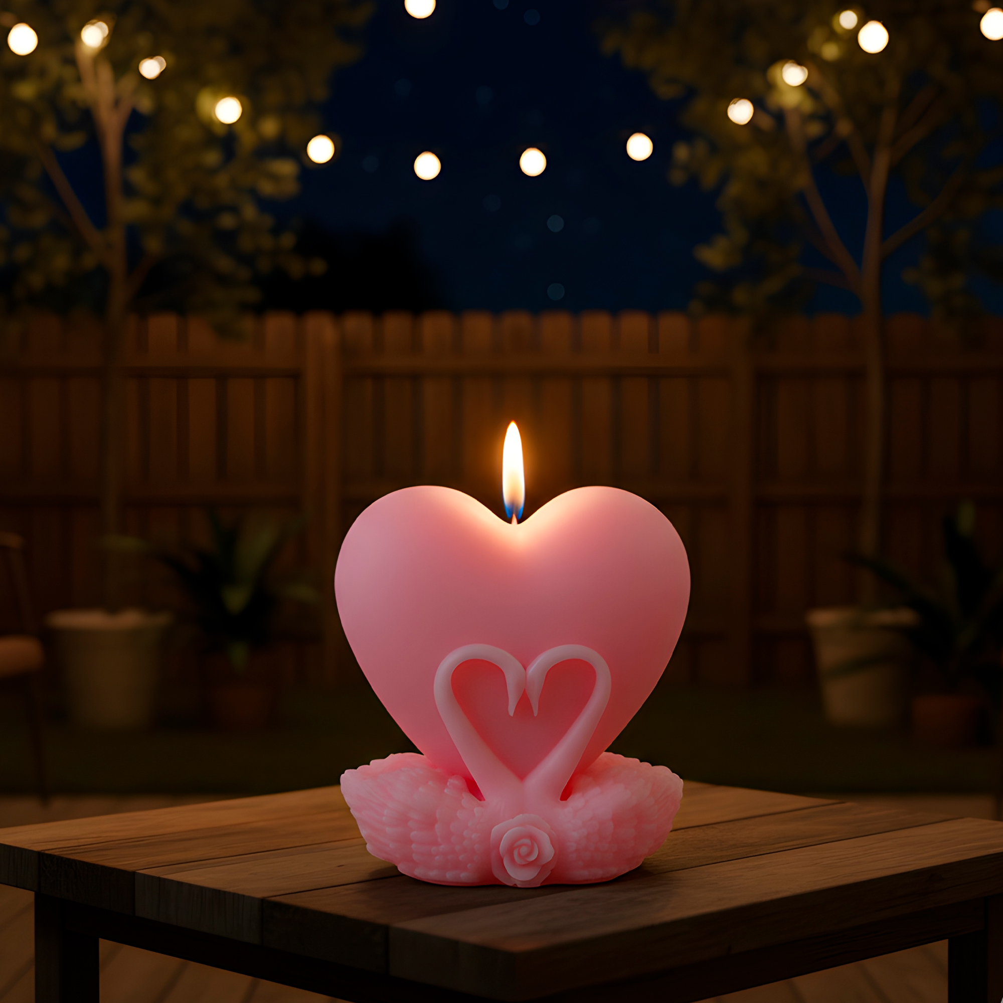 Molde Silicona Cisnes y Corazones Aromaterapia Velas 8,2 X 9 CM 5