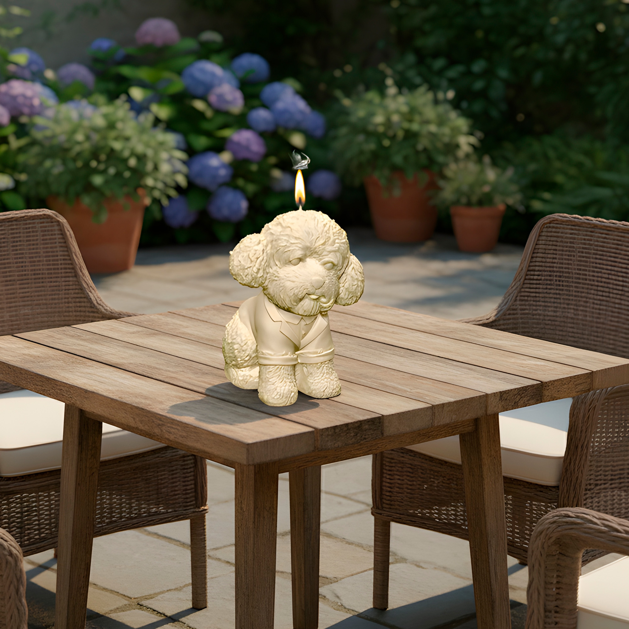 Molde Silicona Perrito Vestido Aromaterapia Velas 5,2 X 6,7 CM 2