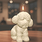 Molde Silicona Perrito Vestido Aromaterapia Velas 5,2 X 6,7 CM - Miniatura 5