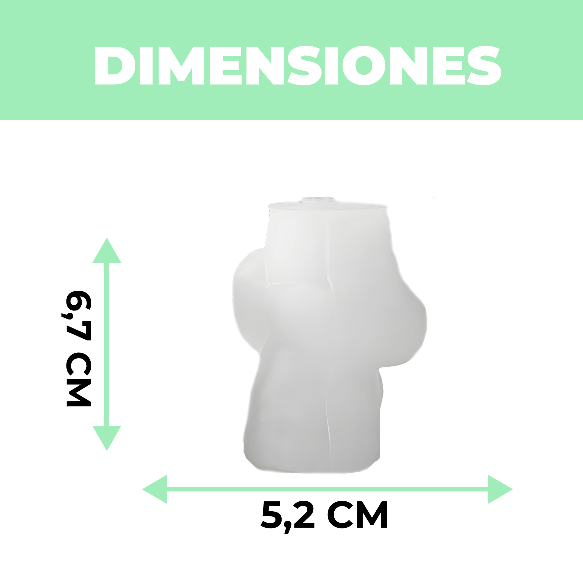 Molde Silicona Perrito Vestido Aromaterapia Velas 5,2 X 6,7 CM 3