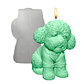 Molde Silicona Perrito Vestido Aromaterapia Velas 5,2 X 6,7 CM - Miniatura 1
