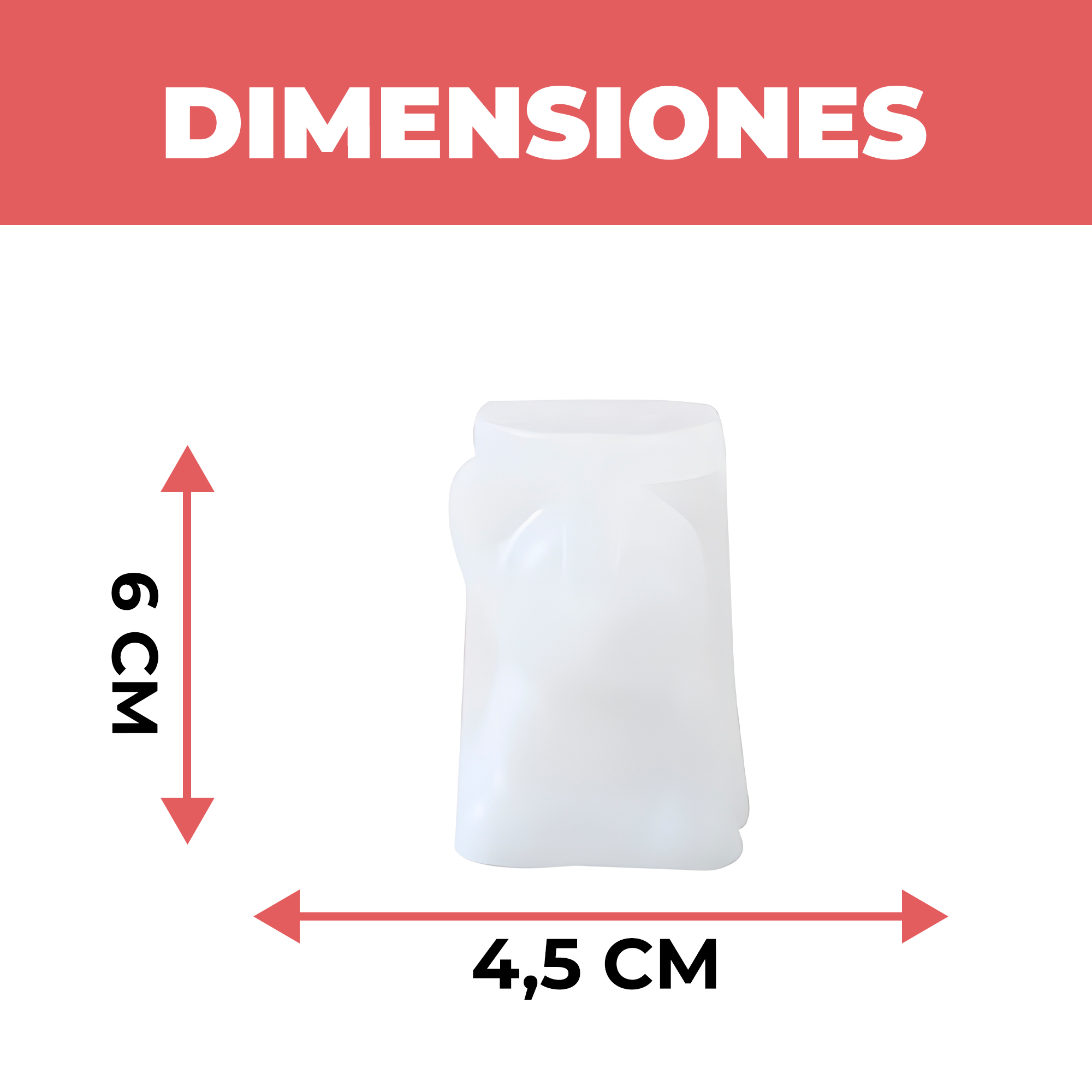 Molde Silicona Perrito Bulldog Aromaterapia Velas 4,5 X 6 CM 2