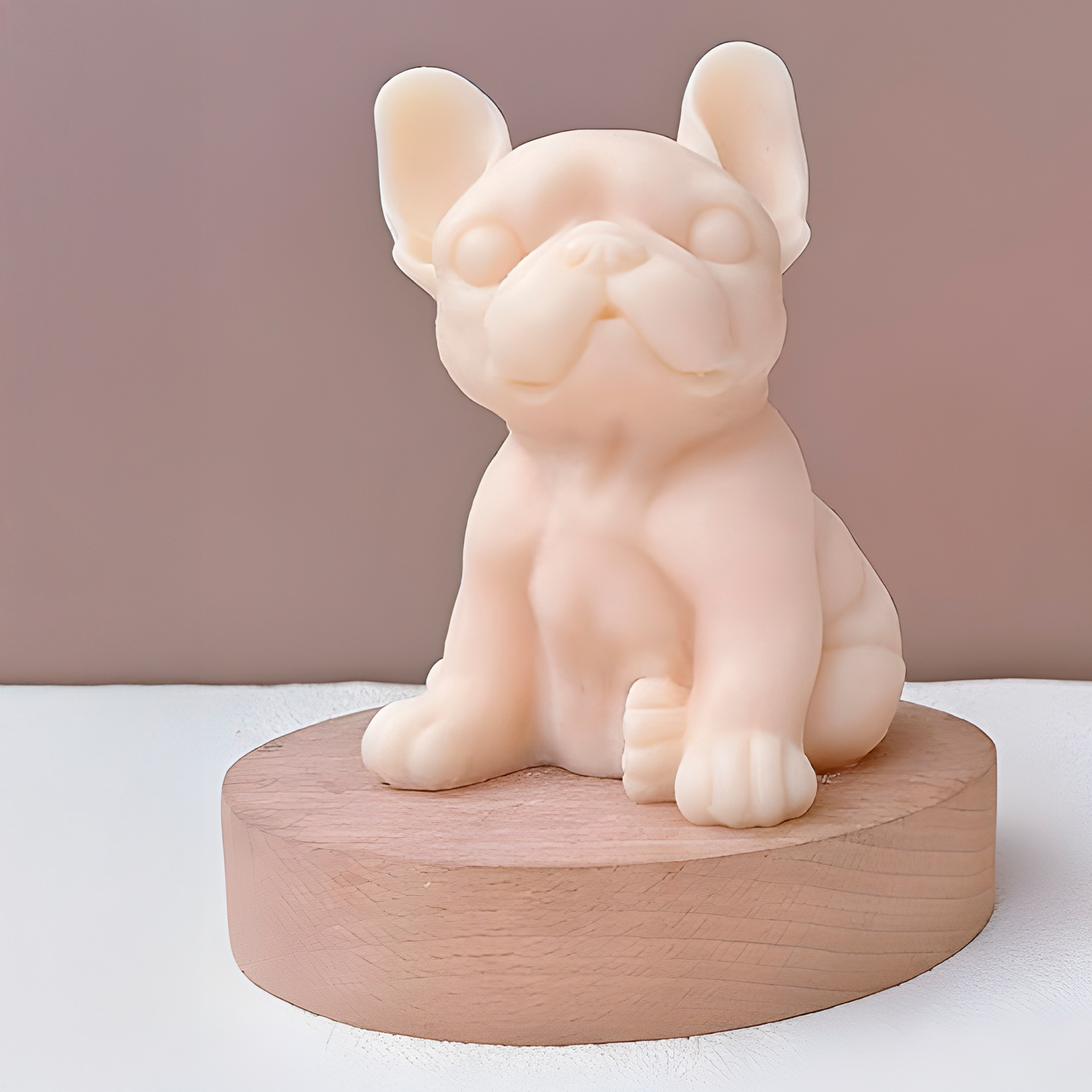 Molde Silicona Perrito Bulldog Aromaterapia Velas 4,5 X 6 CM 7