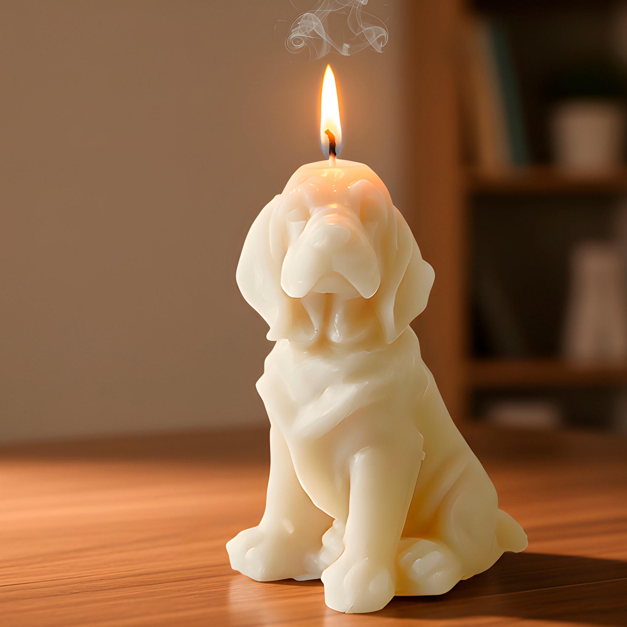 Molde Silicona Perrito Sabueso Aromaterapia Velas 6 X 8 CM 6