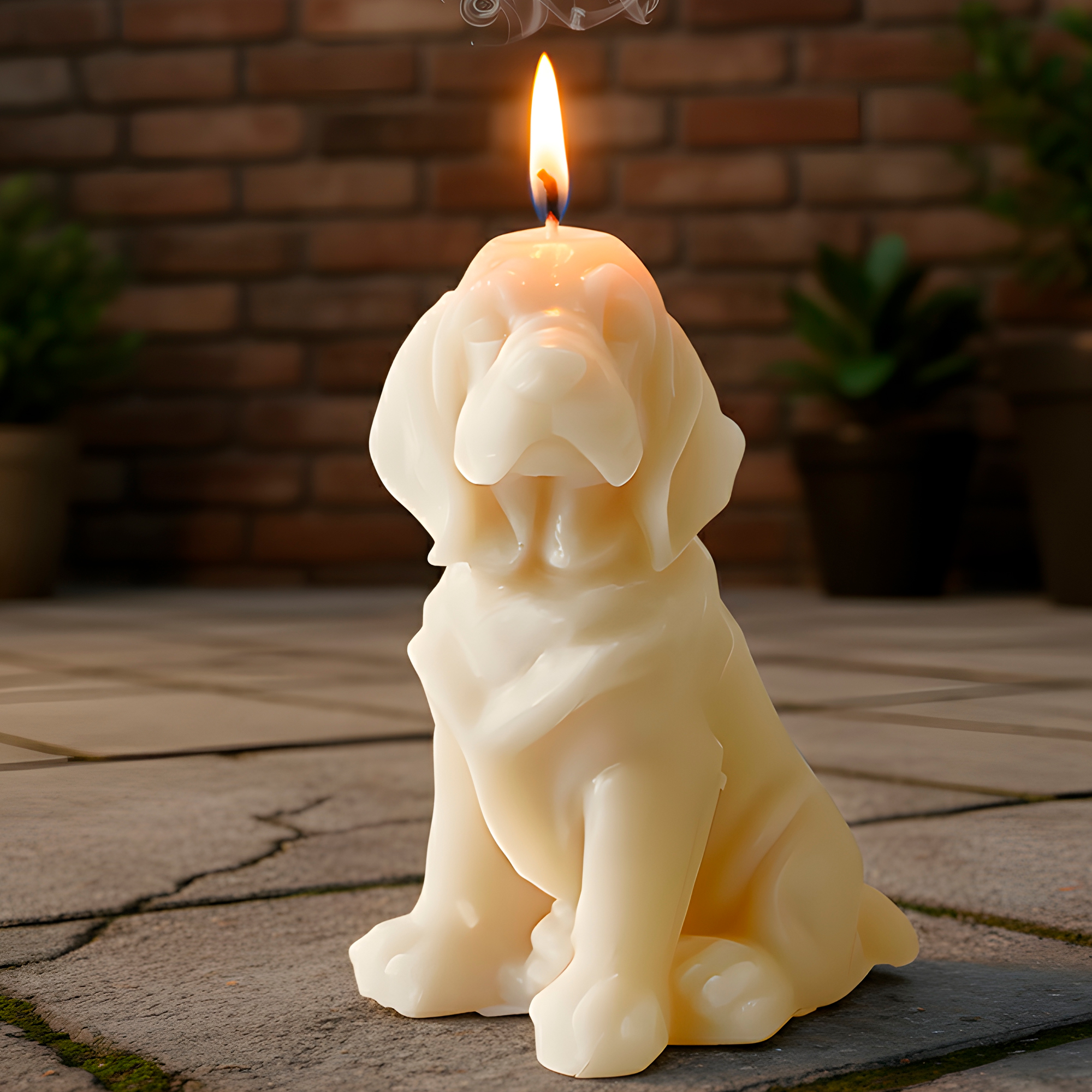 Molde Silicona Perrito Sabueso Aromaterapia Velas 6 X 8 CM 10