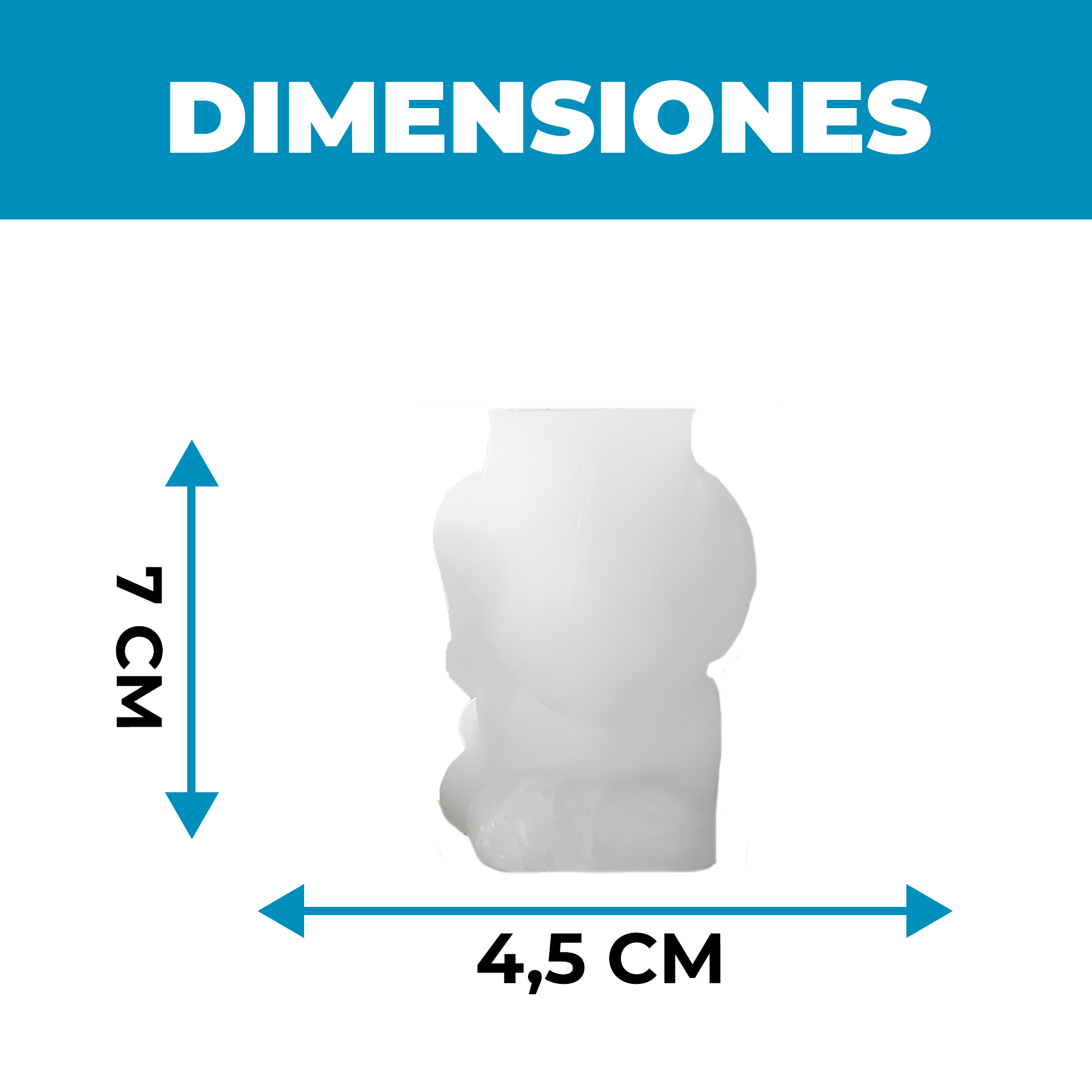 Molde Silicona Perrito con Lengua Aromaterapia Velas 4 X 5,7 CM 2