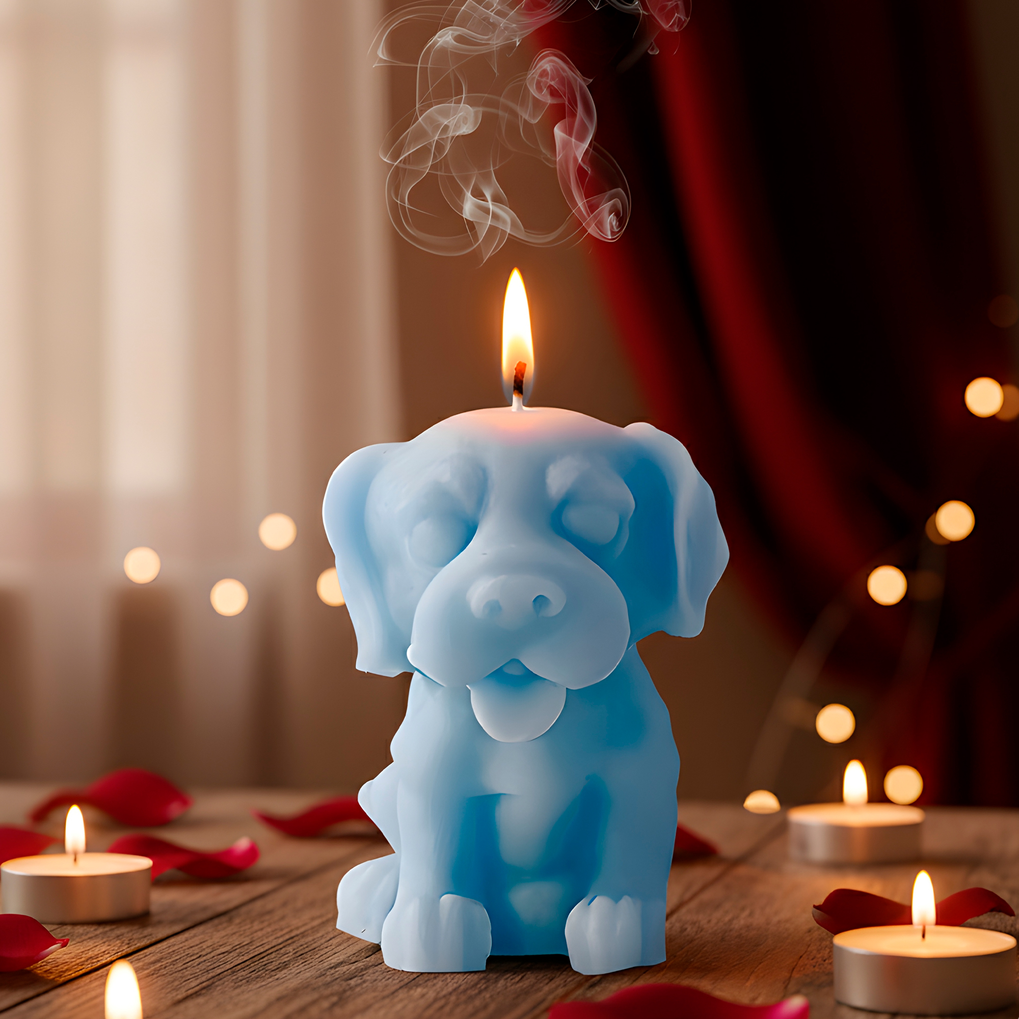 Molde Silicona Perrito con Lengua Aromaterapia Velas 4 X 5,7 CM 7