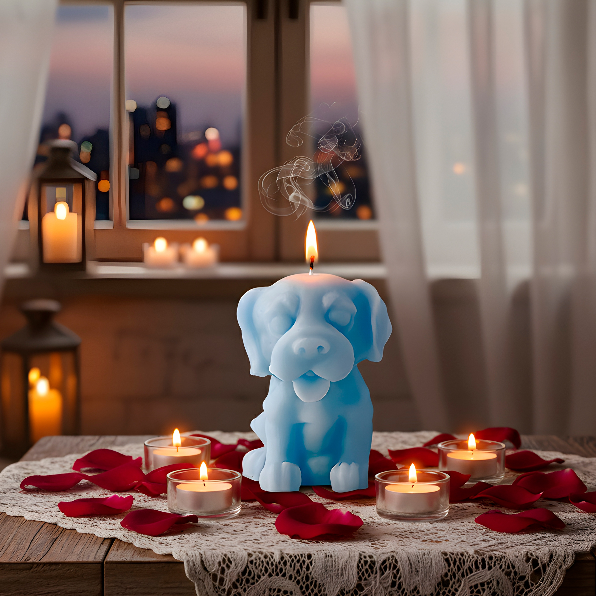 Molde Silicona Perrito con Lengua Aromaterapia Velas 4 X 5,7 CM 9