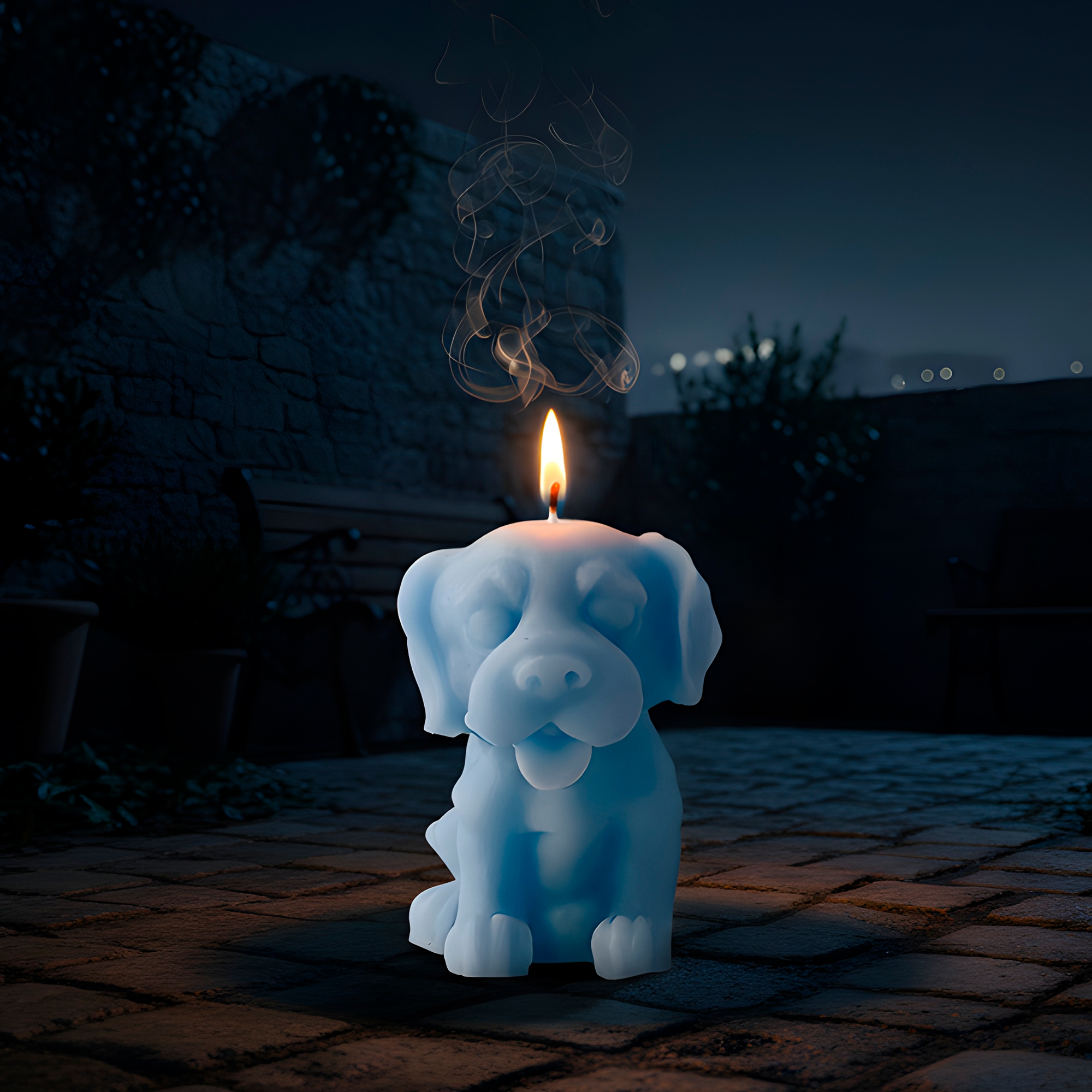 Molde Silicona Perrito con Lengua Aromaterapia Velas 4 X 5,7 CM 10