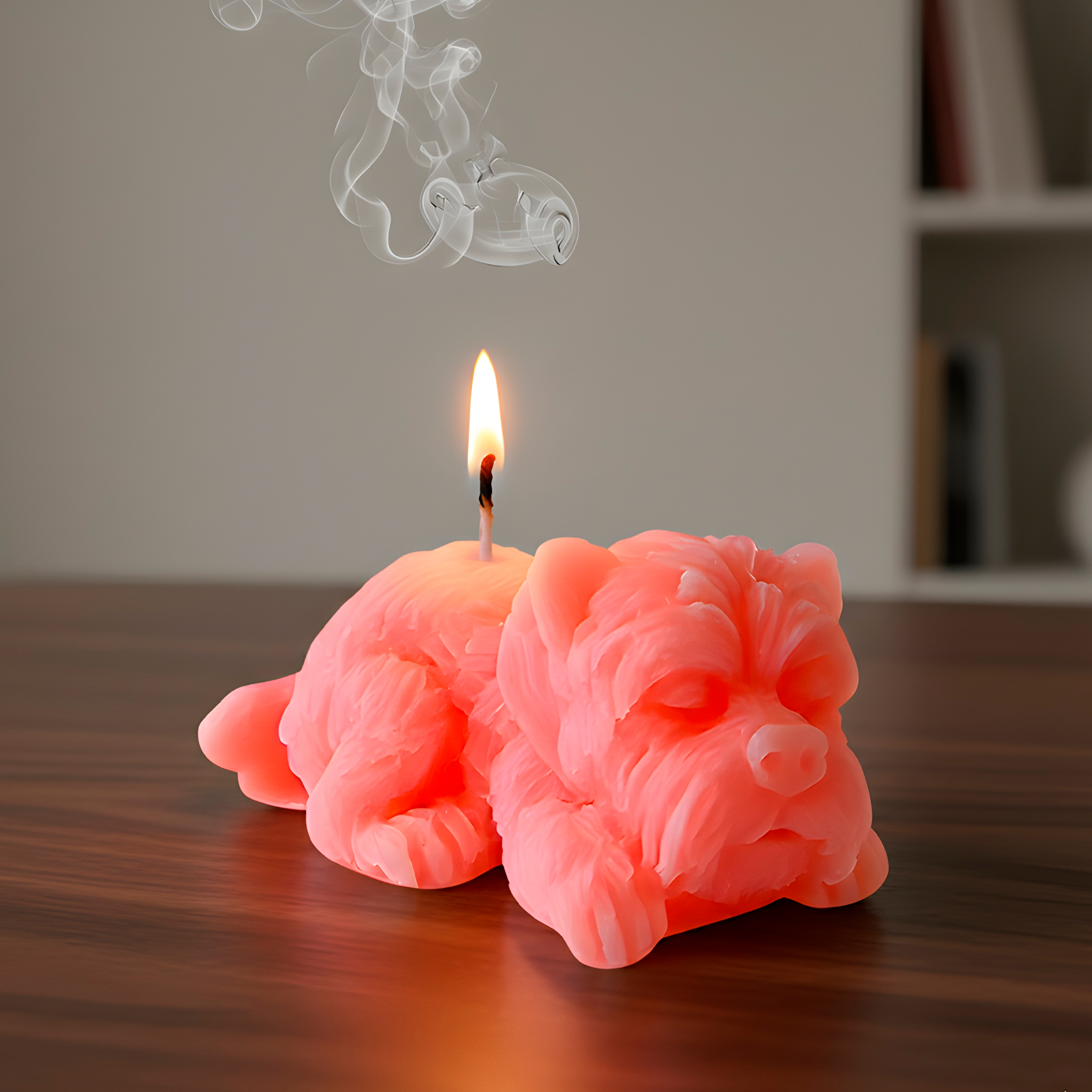 Molde Silicona Perrito Acostado Aromaterapia Velas 4,2 X 2 CM 3