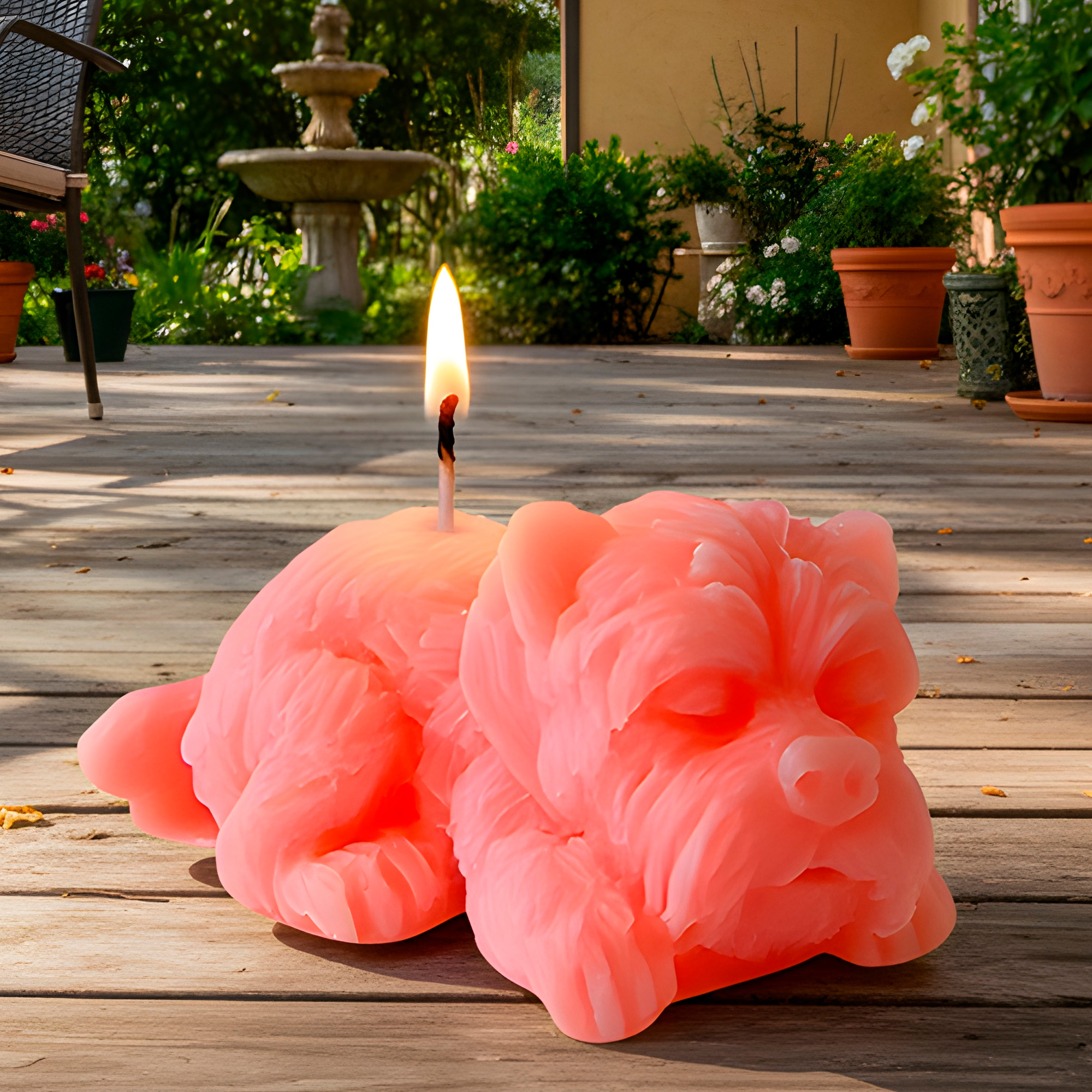 Molde Silicona Perrito Acostado Aromaterapia Velas 4,2 X 2 CM 5