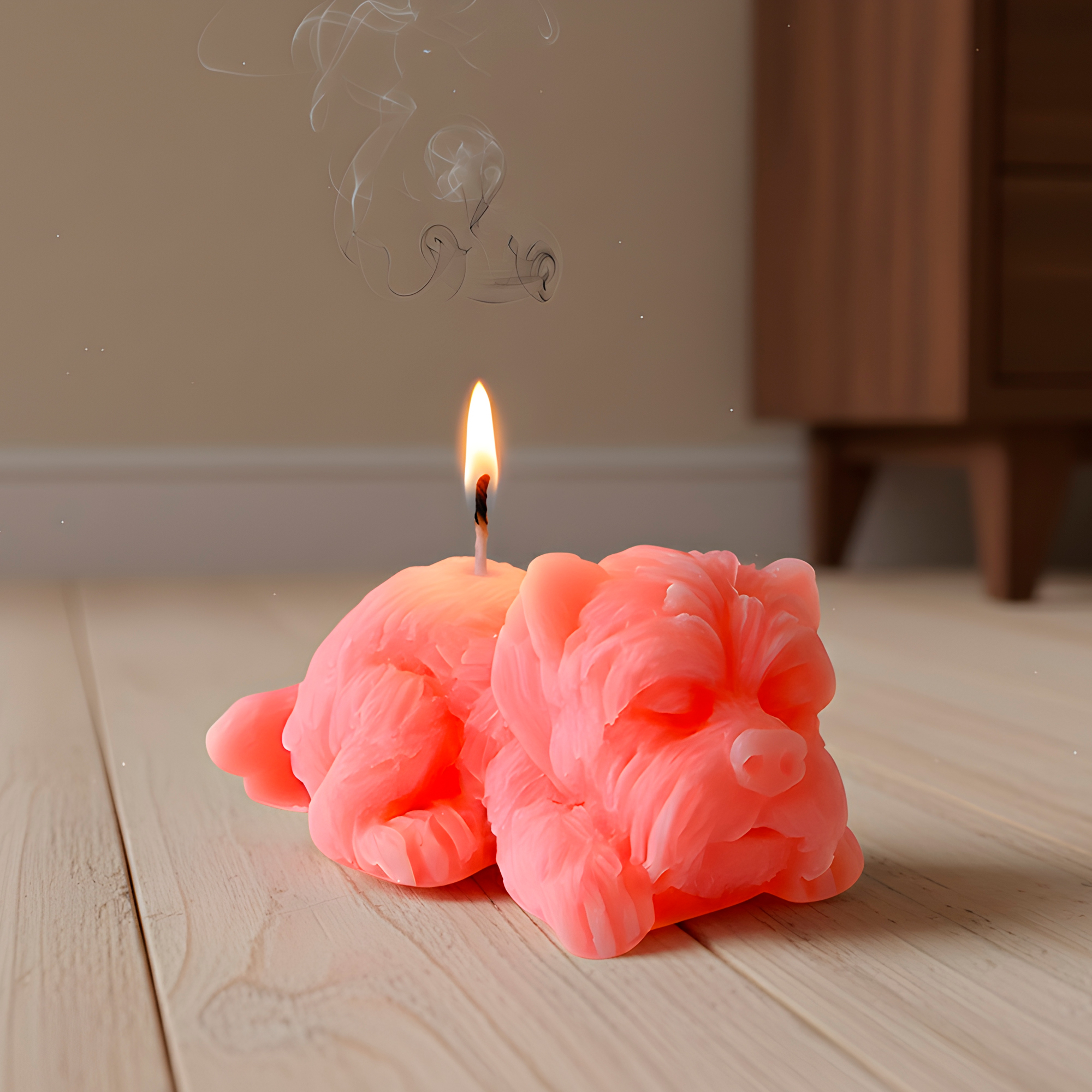 Molde Silicona Perrito Acostado Aromaterapia Velas 4,2 X 2 CM 6