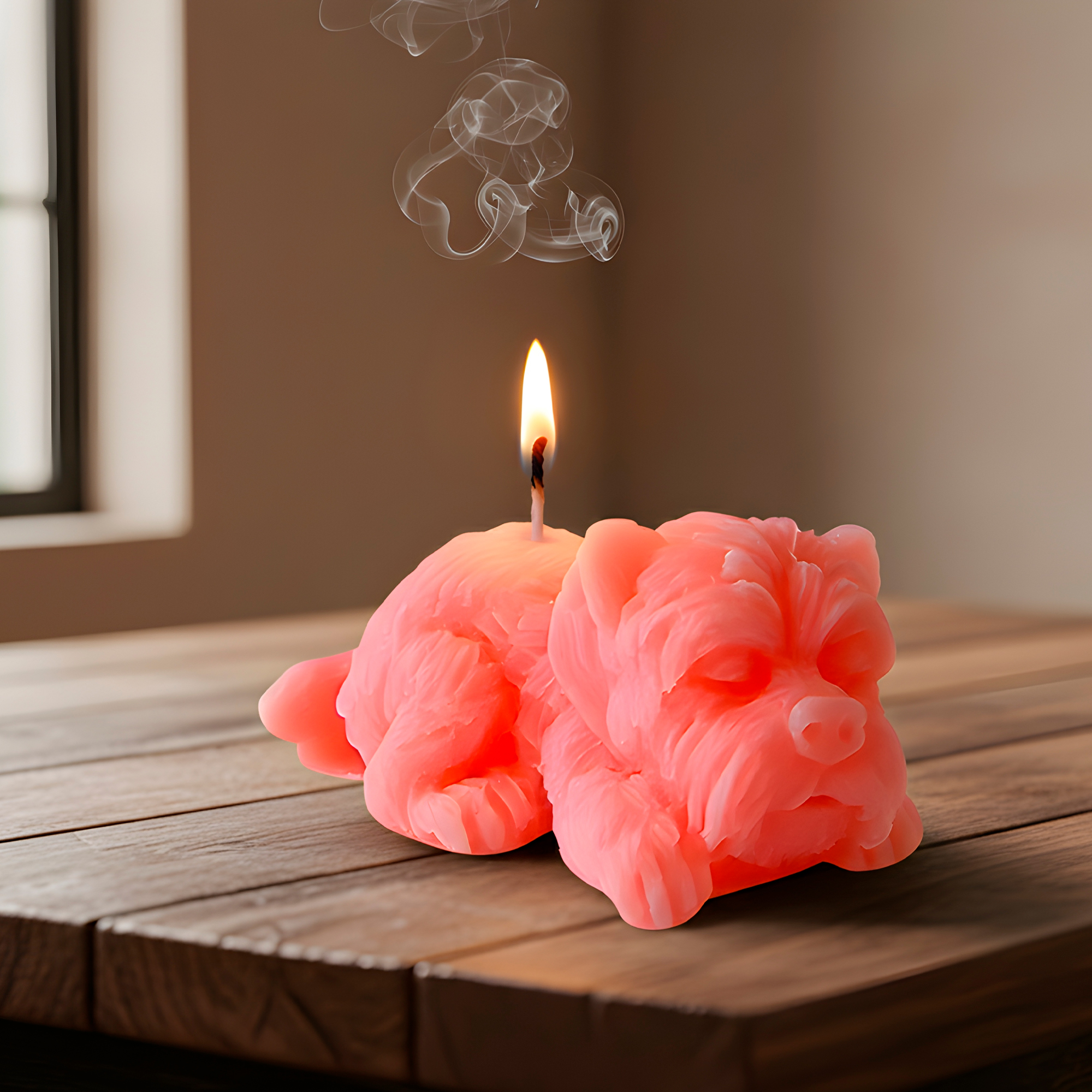 Molde Silicona Perrito Acostado Aromaterapia Velas 4,2 X 2 CM 9