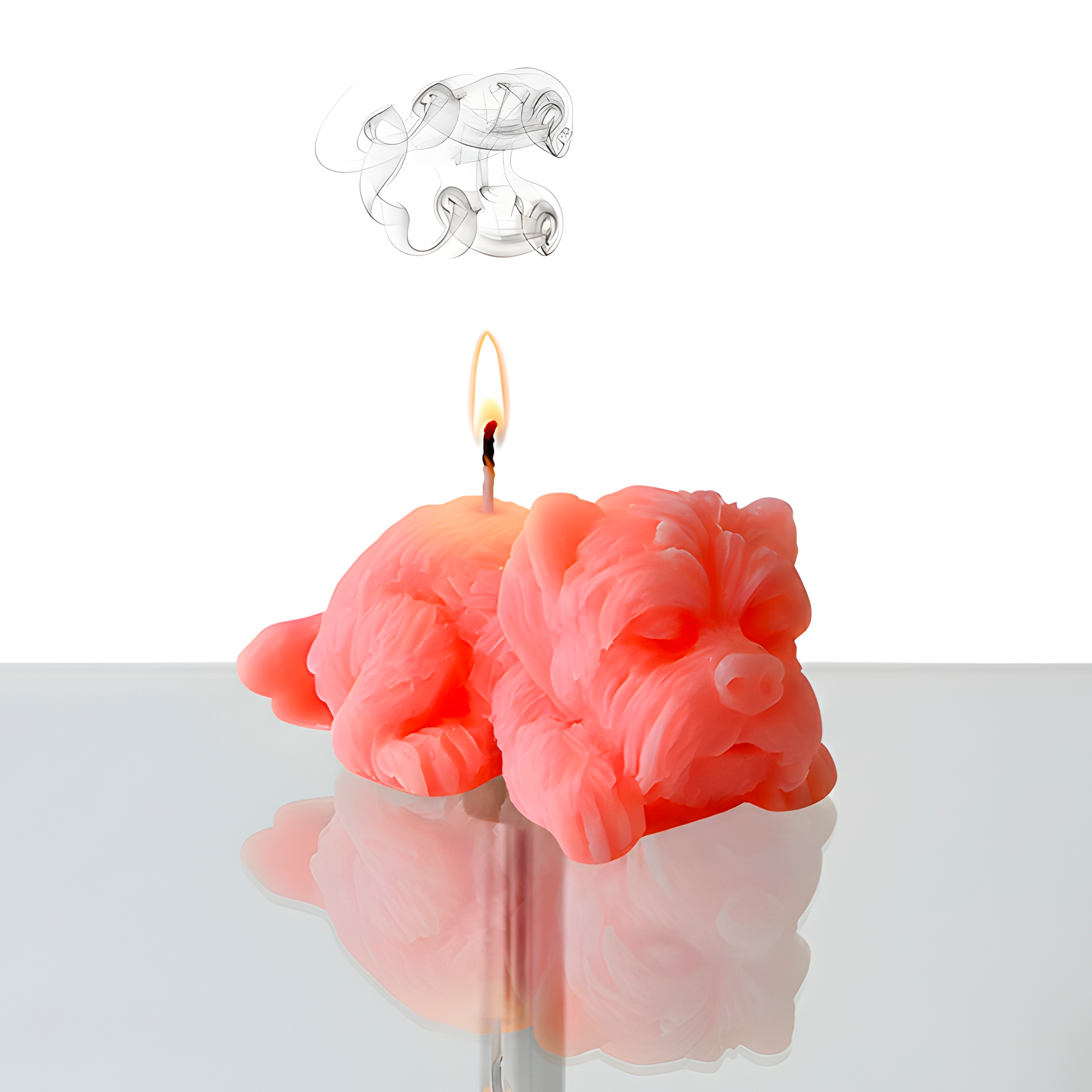 Molde Silicona Perrito Acostado Aromaterapia Velas 4,2 X 2 CM 10