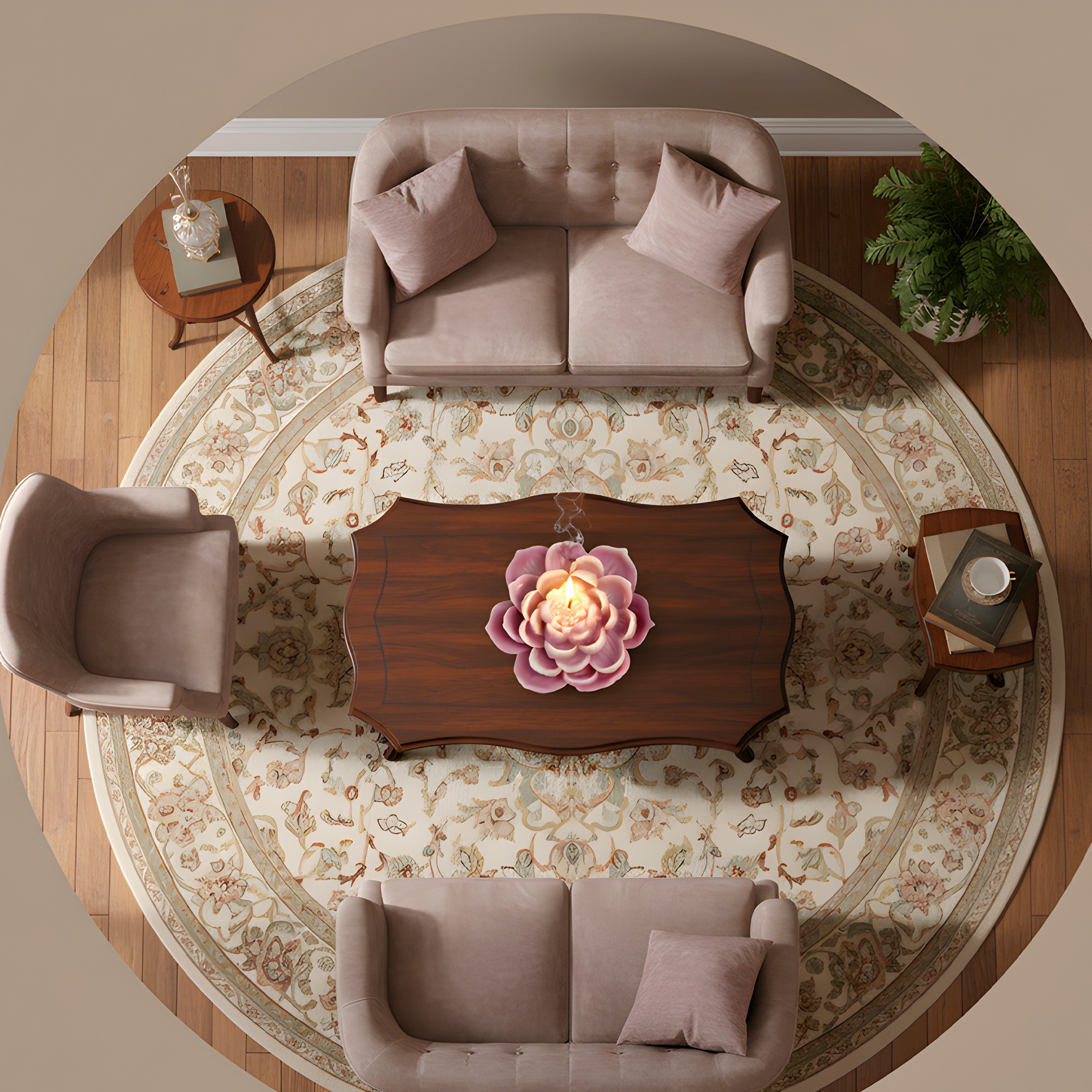 Molde Silicona Flor de Loto Tridimensionales Aromaterapia Velas 9 X 8,5 CM 4