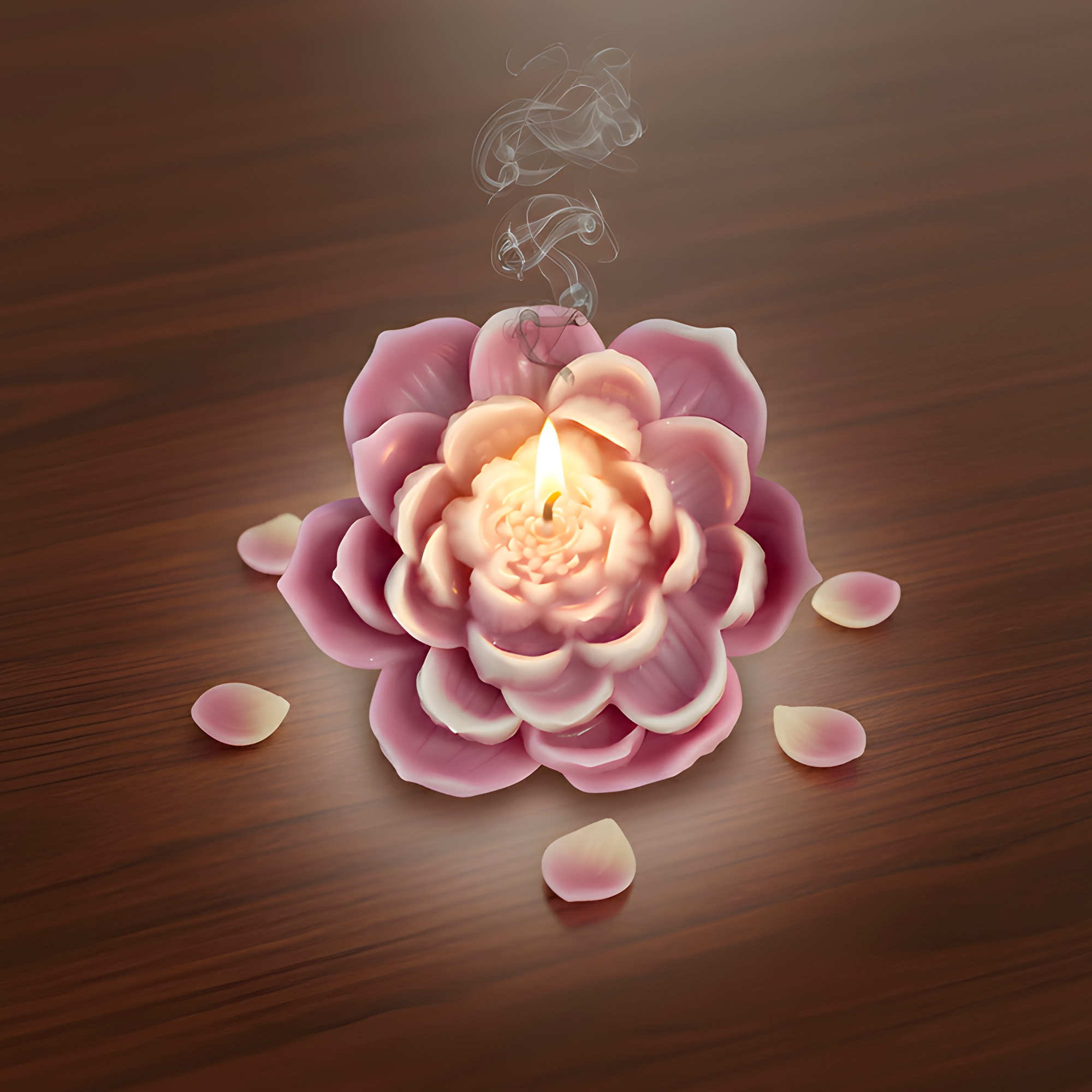 Molde Silicona Flor de Loto Tridimensionales Aromaterapia Velas 9 X 8,5 CM 7