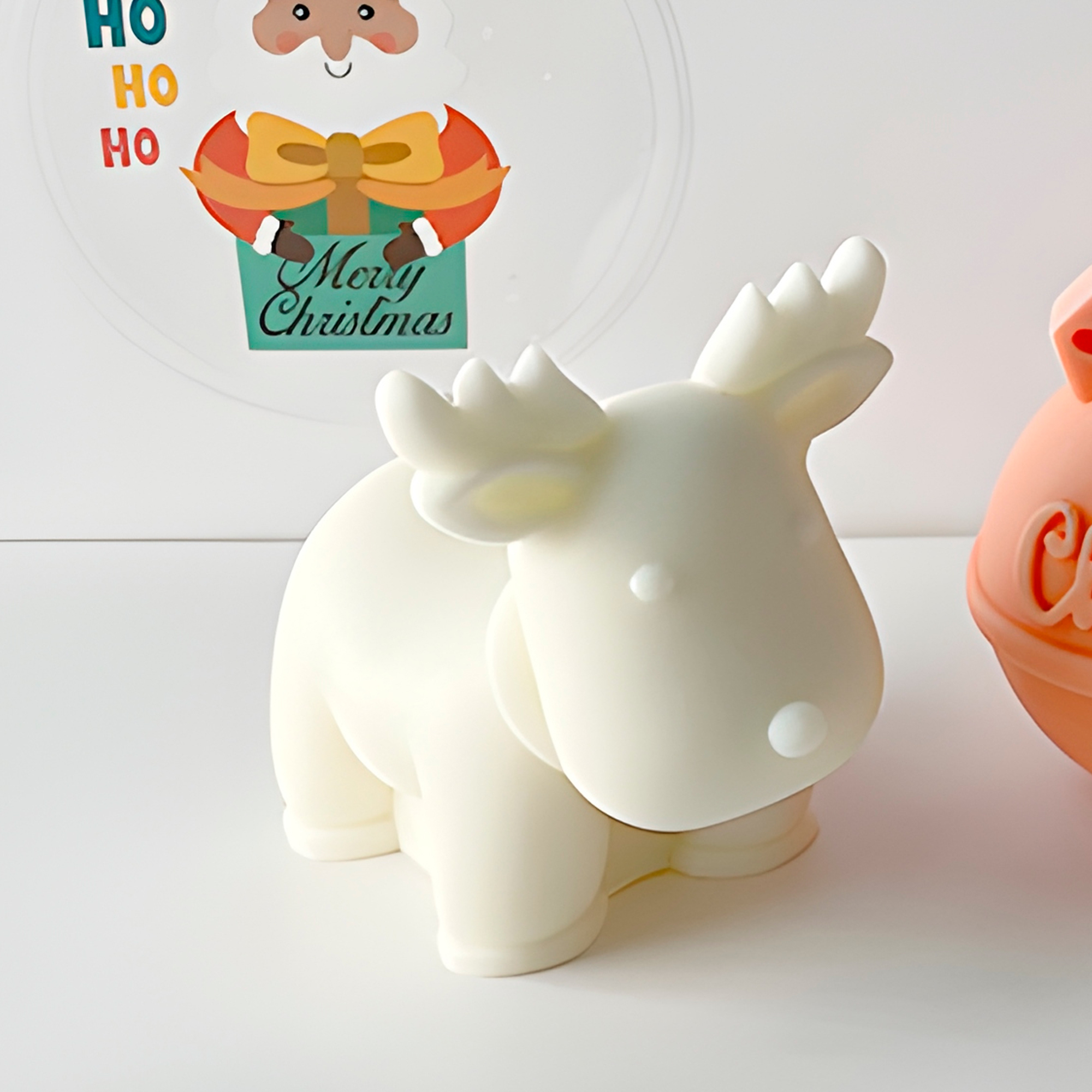 Molde Silicona Reno Navideño Aromaterapia Velas 11 X 10.2 CM 5