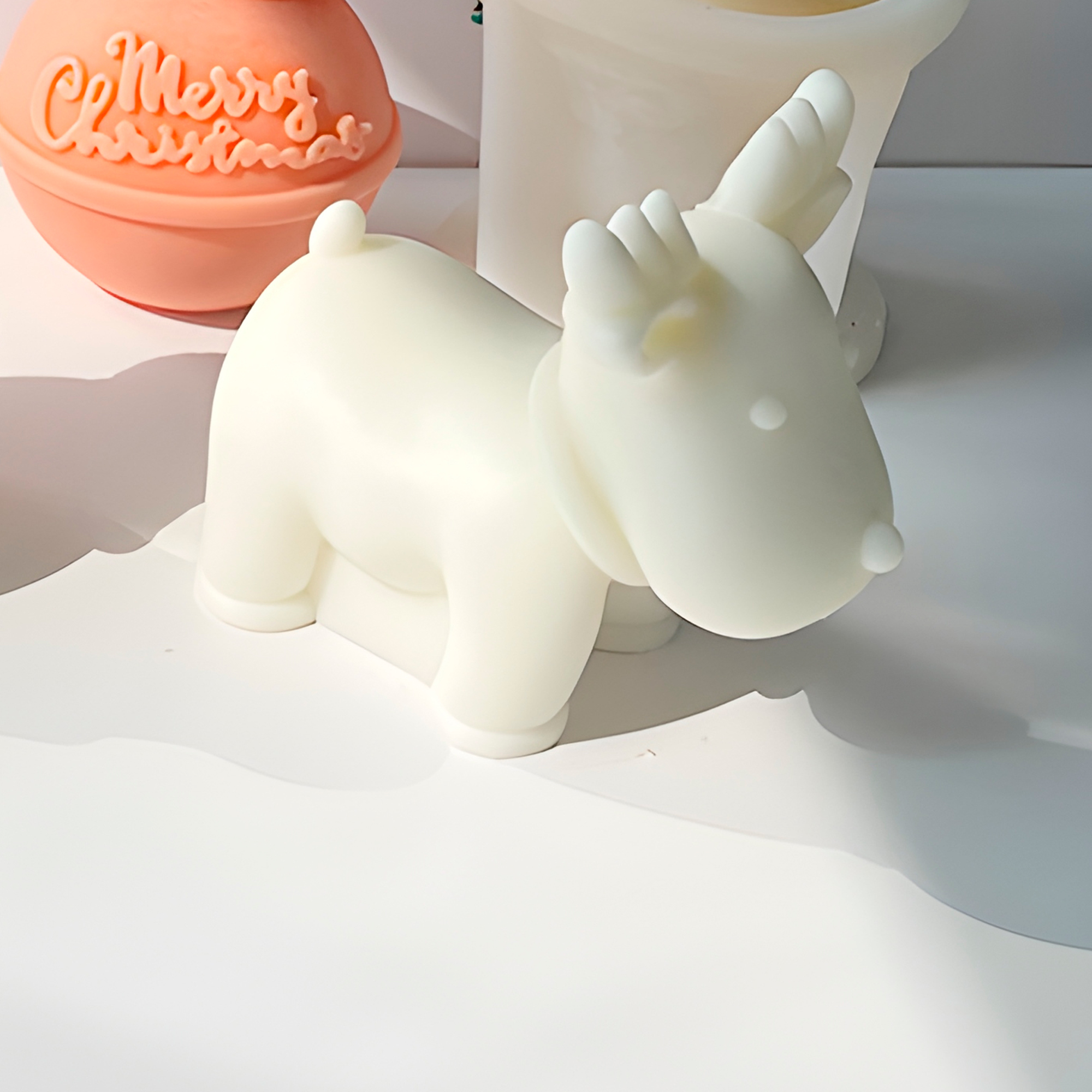 Molde Silicona Reno Navideño Aromaterapia Velas 11 X 10.2 CM 6