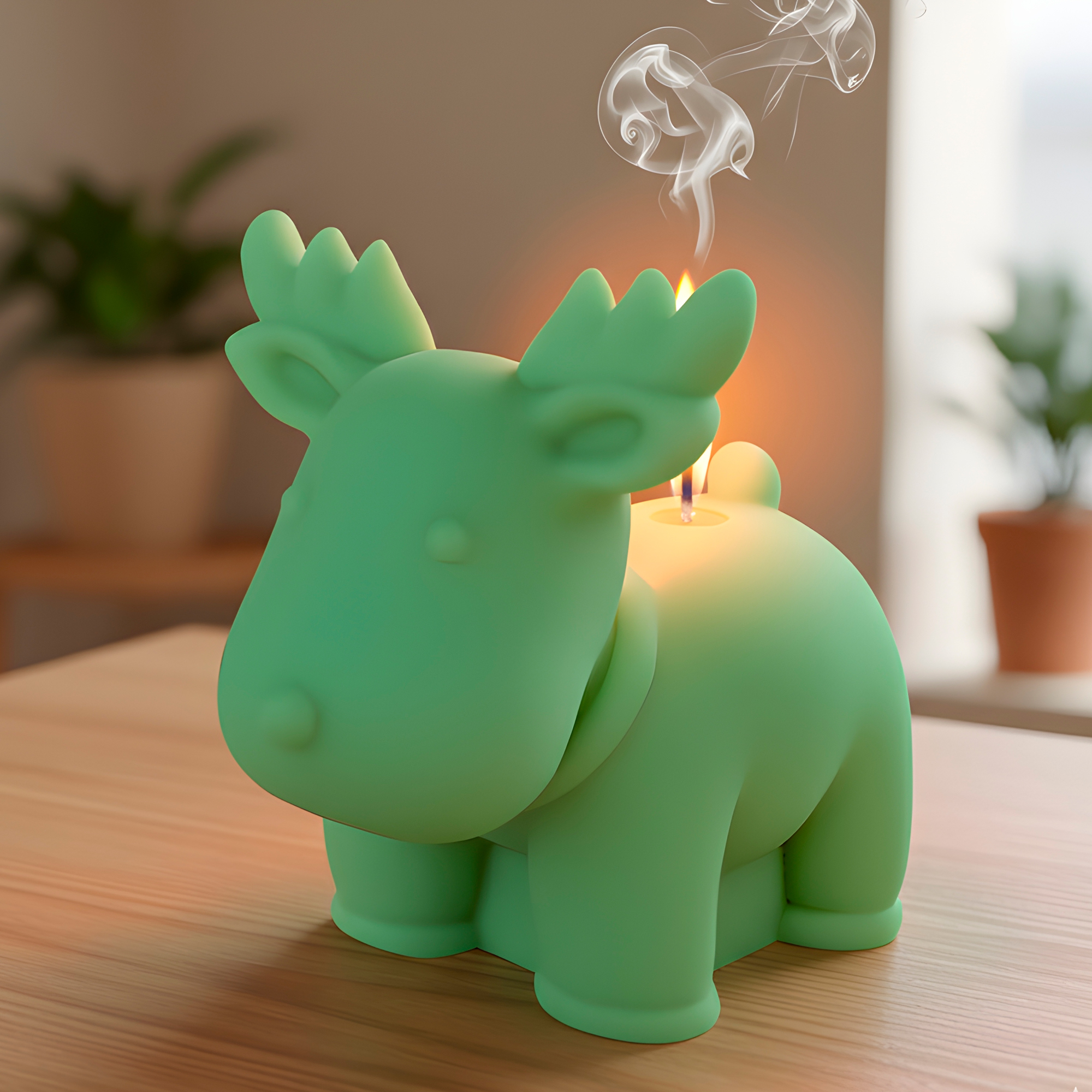 Molde Silicona Reno Navideño Aromaterapia Velas 11 X 10.2 CM 7