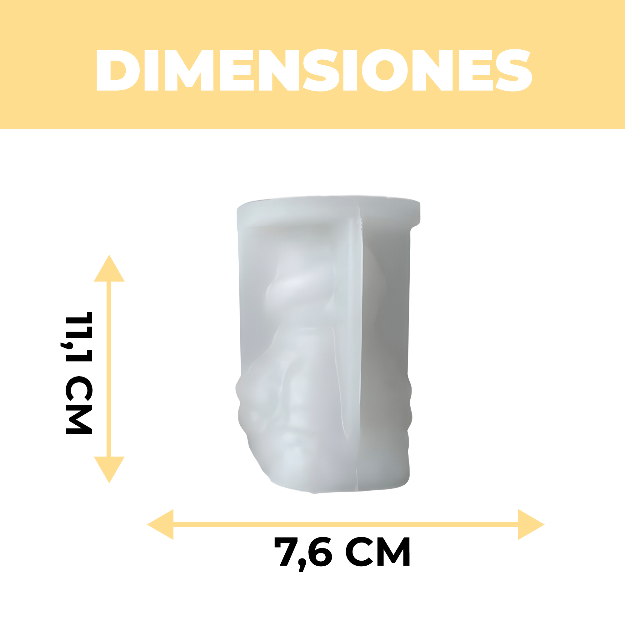 Molde Silicona Muñeco de nieve Aromaterapia Velas 7,6 X 11,1 CM 2