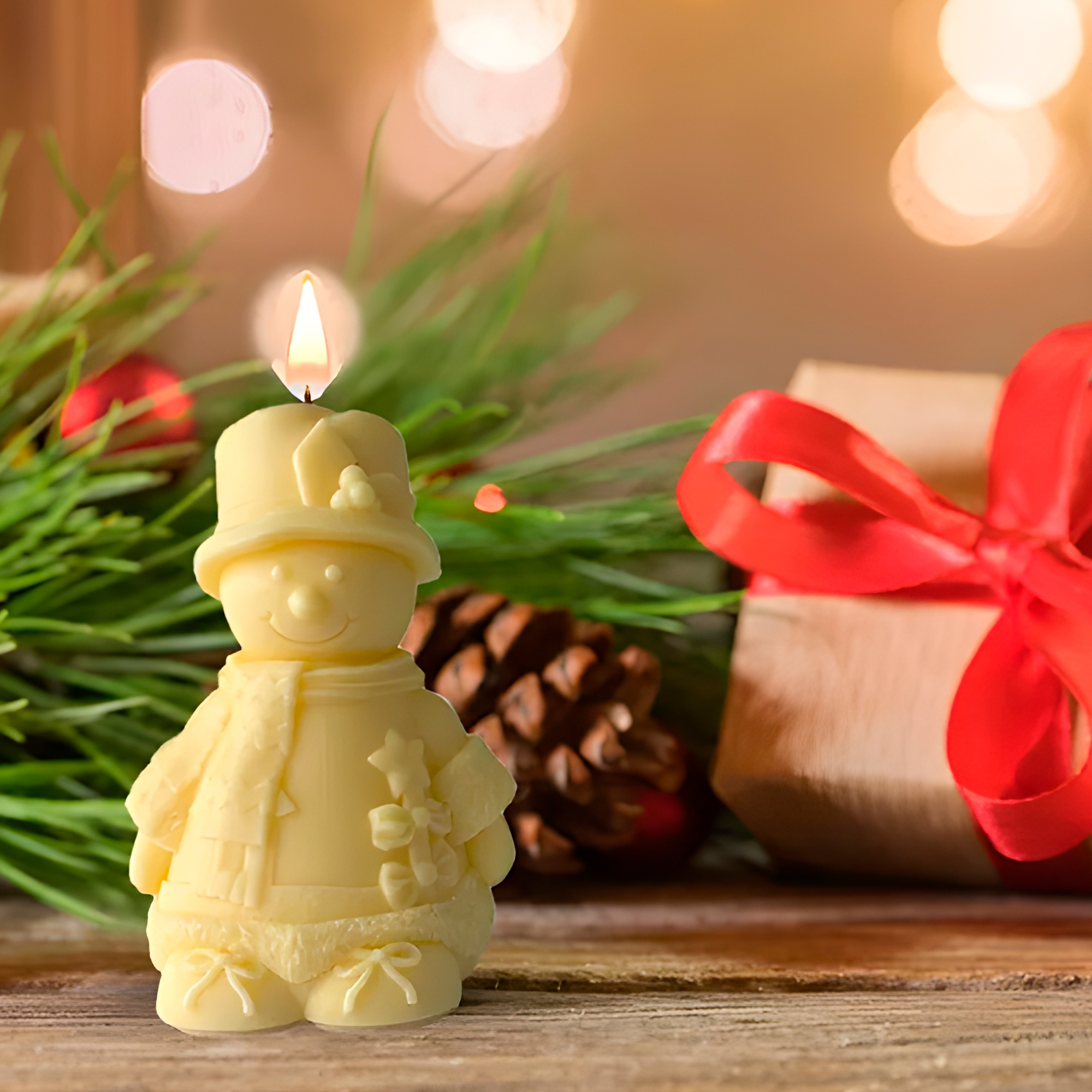 Molde Silicona Muñeco de nieve Aromaterapia Velas 7,6 X 11,1 CM 5