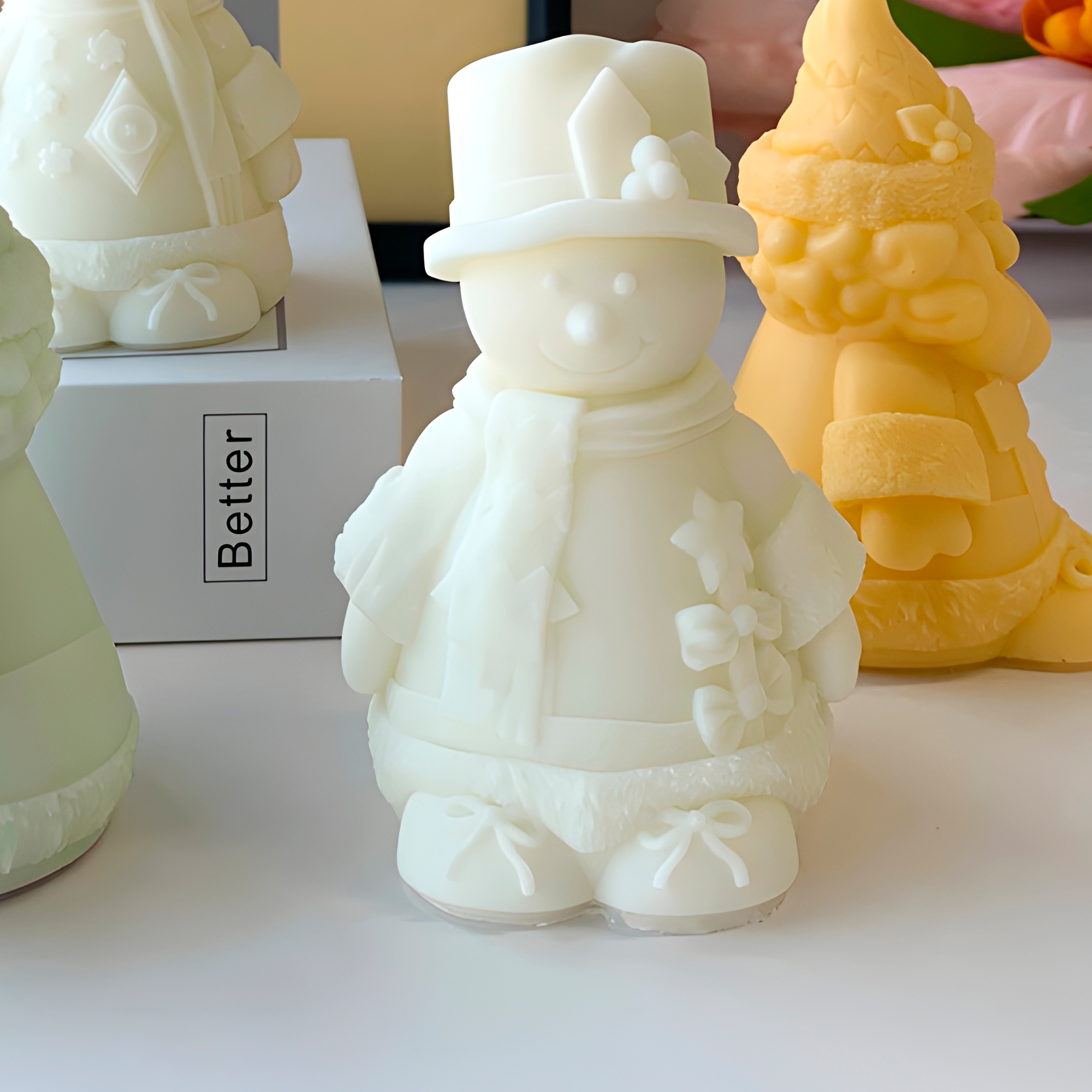 Molde Silicona Muñeco de nieve Aromaterapia Velas 7,6 X 11,1 CM 8