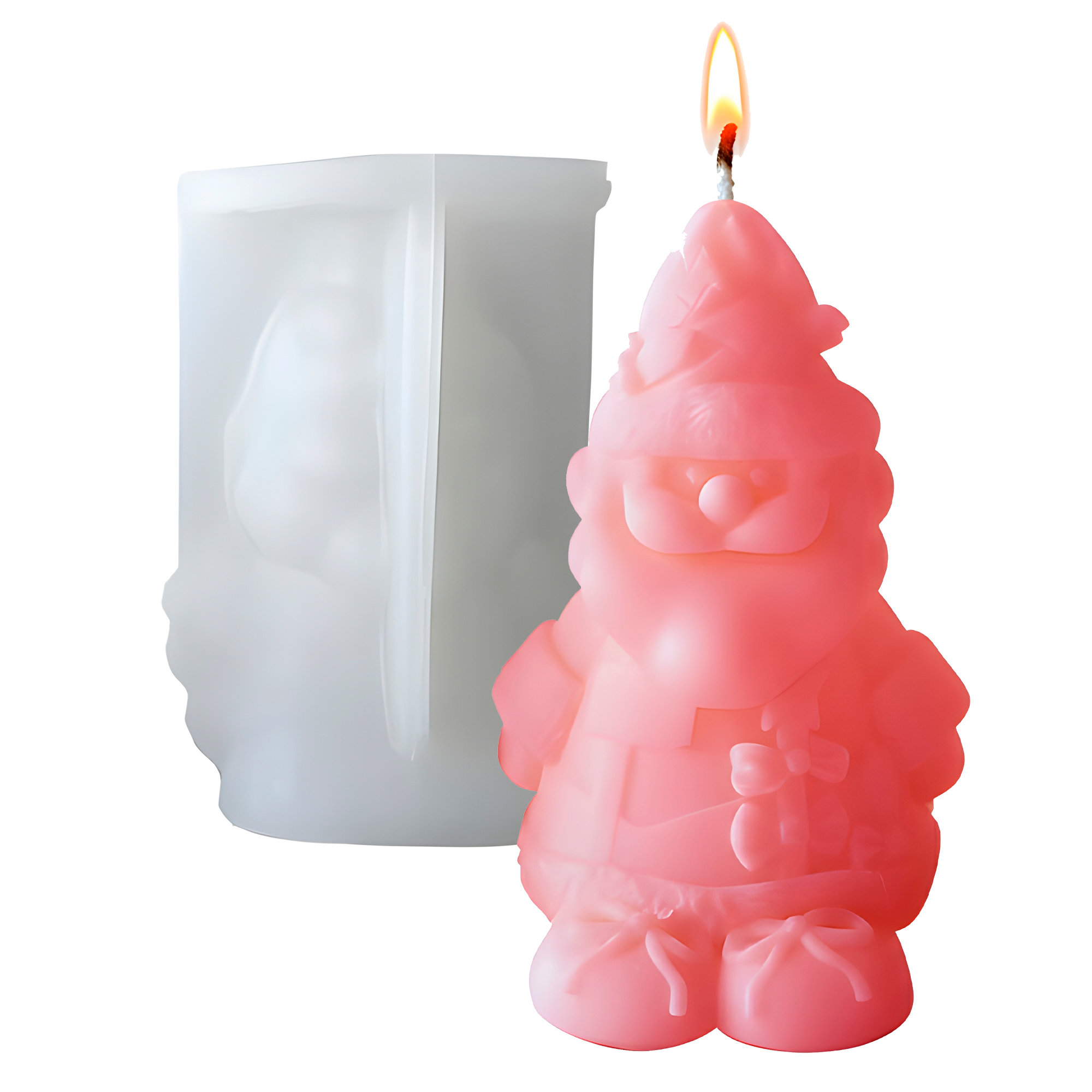Molde Silicona Viejito Pascuero Aromaterapia Velas 7,6 X 11,1 CM 1