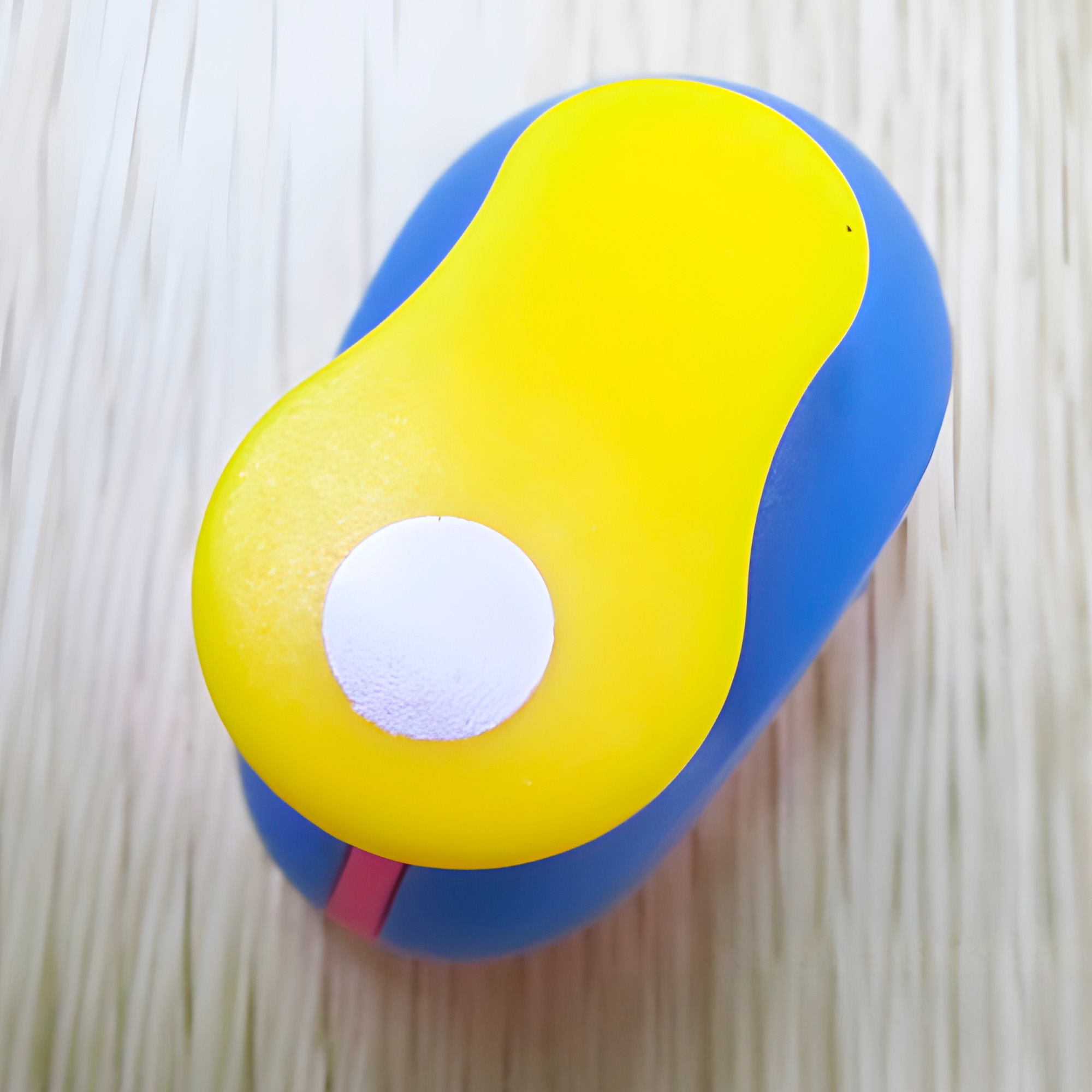 Perforadora de Papel Circular Agujeros Manualidades Pequeña Amarilla y Azul 8 mm 5