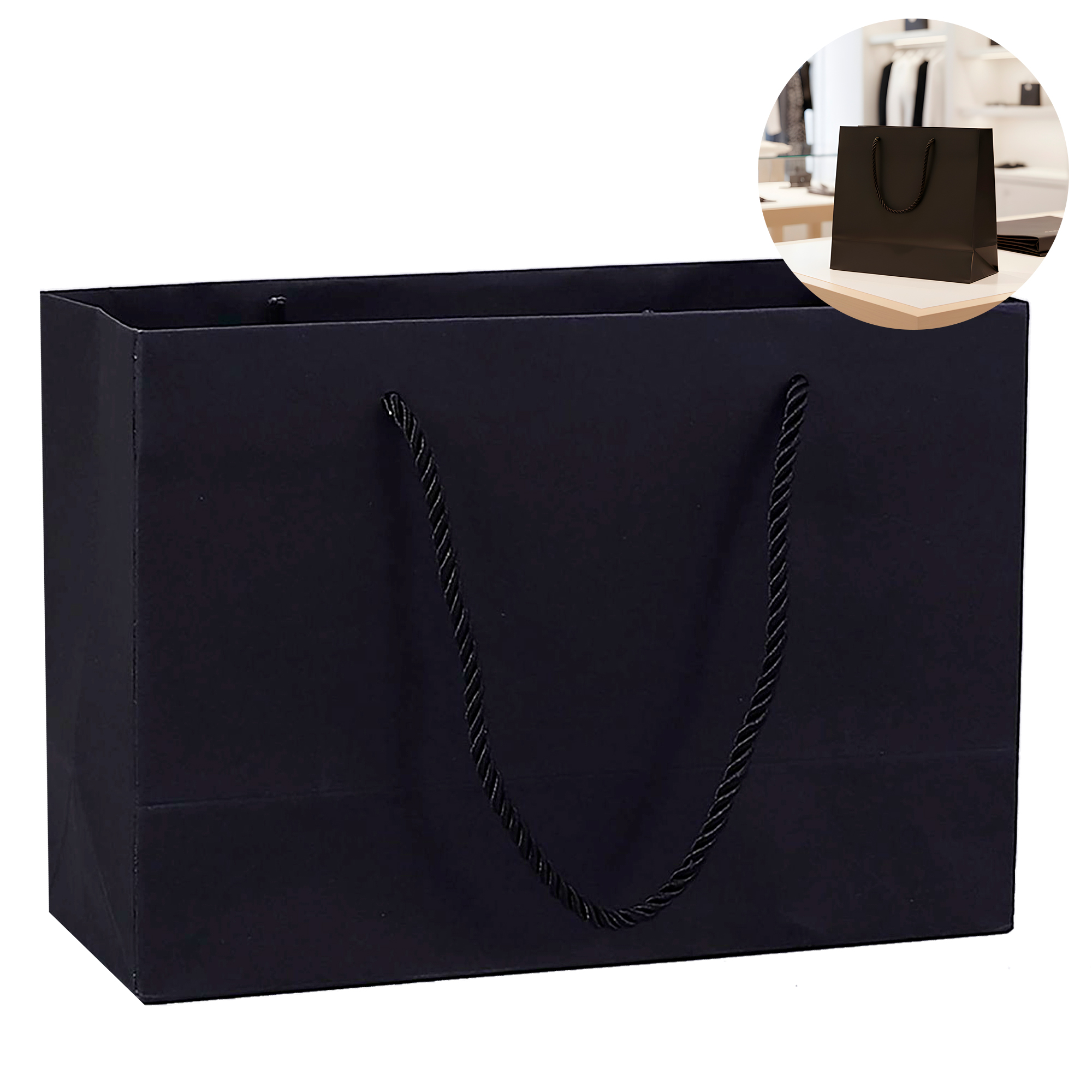 Bolsas de Cartón Lujo para Regalo Ecológicas Colores 24 X 10 X 17 CM 25