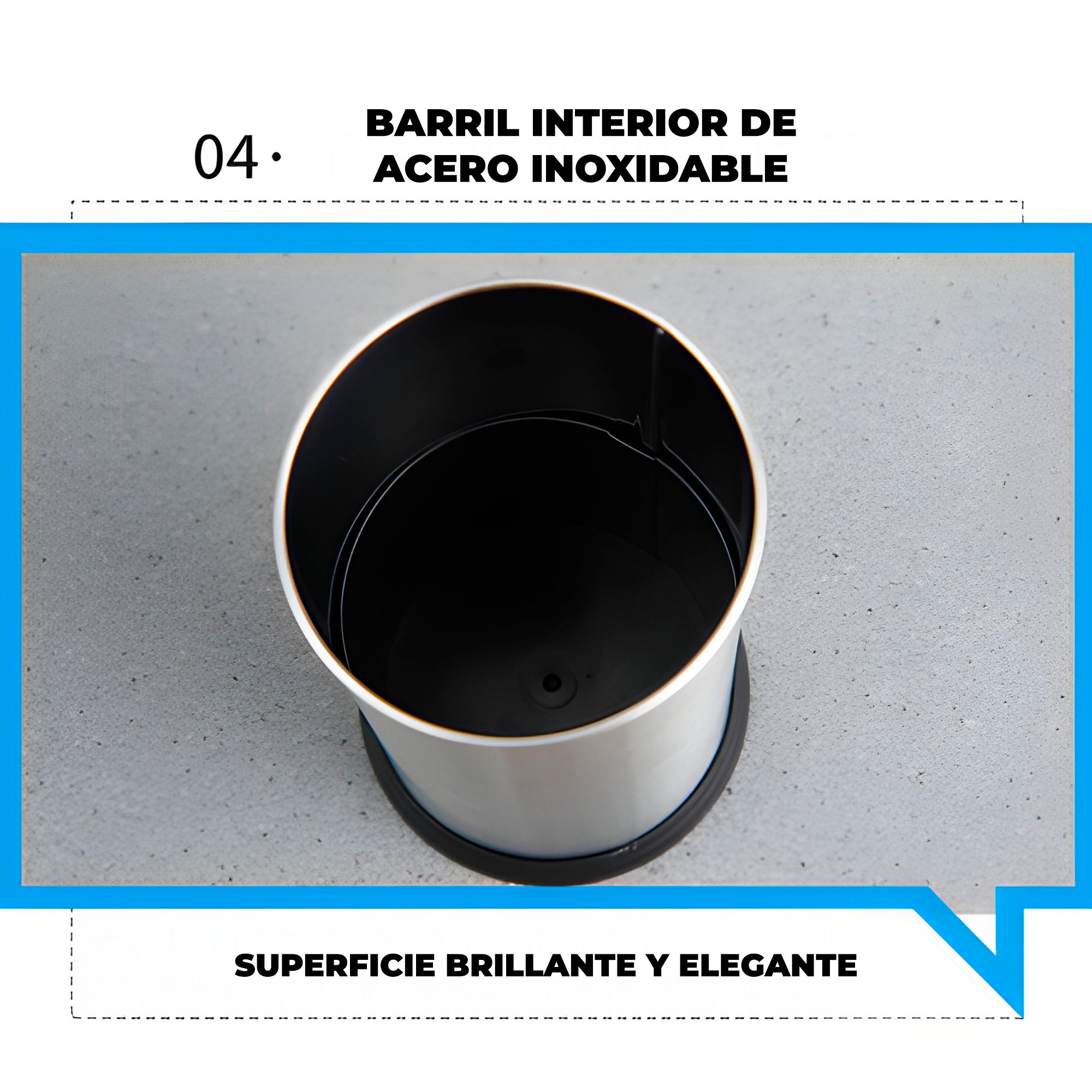 Escobilla de Baño Cepillo Limpieza con Soporte de Acero Inoxidable 4