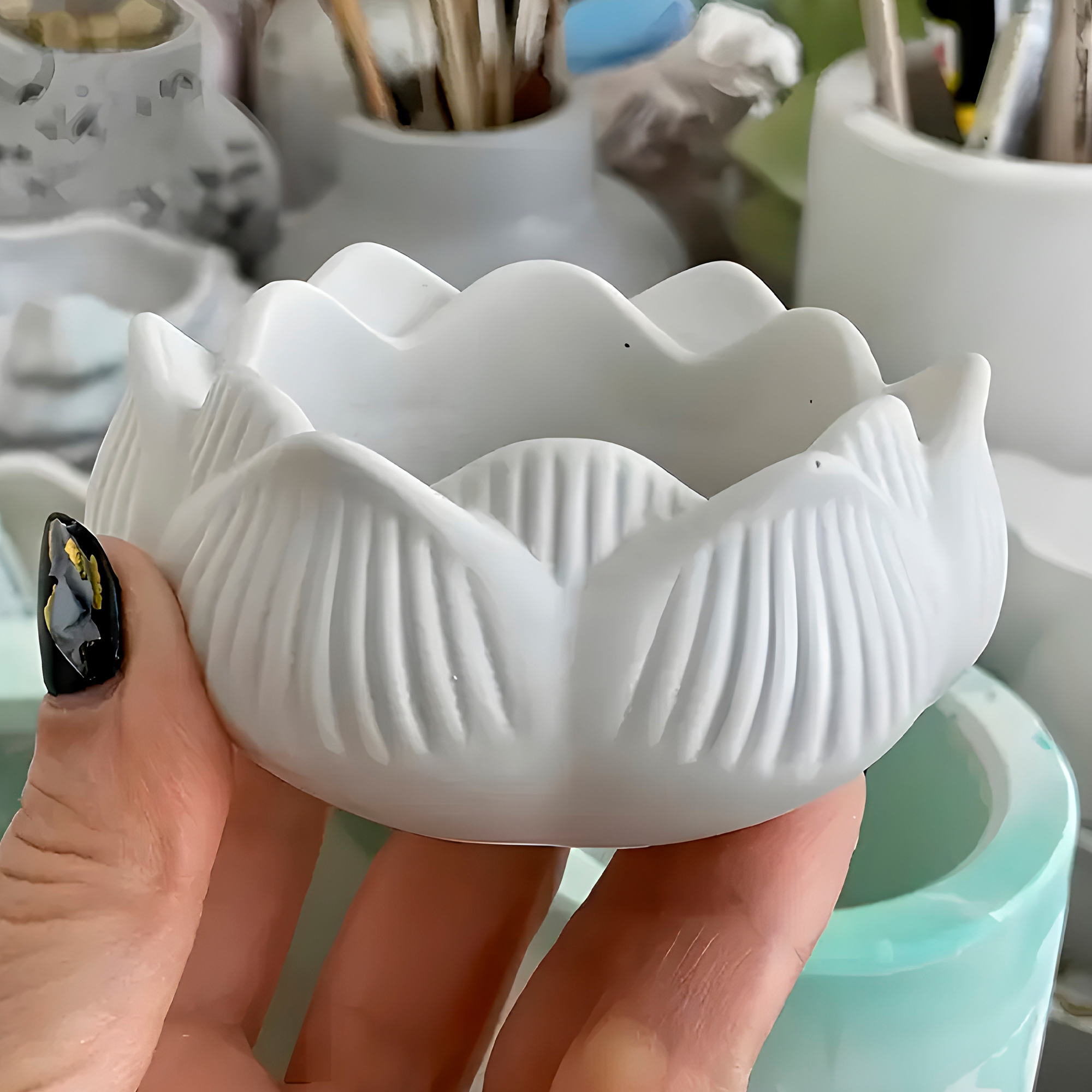 Molde de silicona Flor Hermosa 9 X 4.5 CM 6