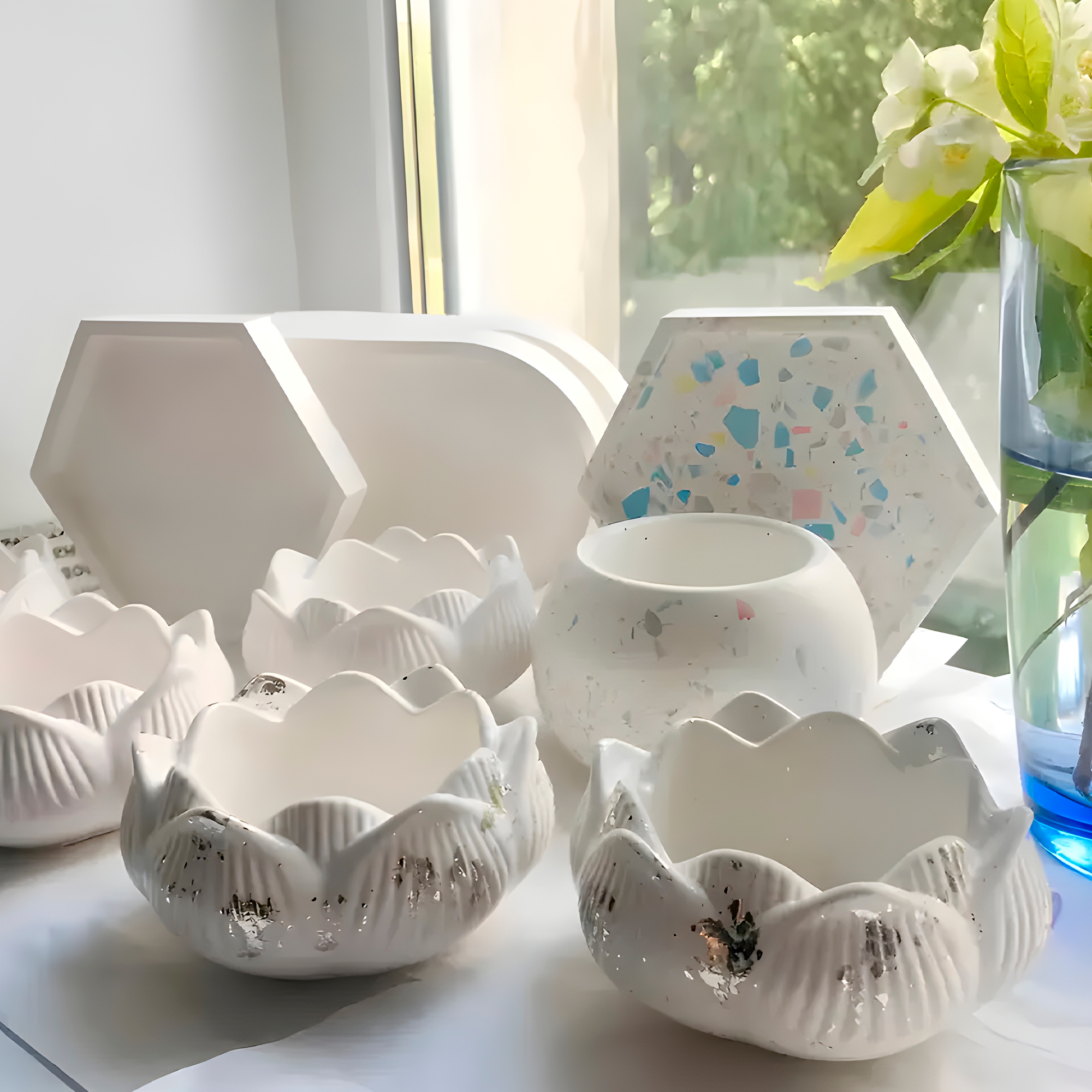 Molde de silicona Flor Hermosa 9 X 4.5 CM 7