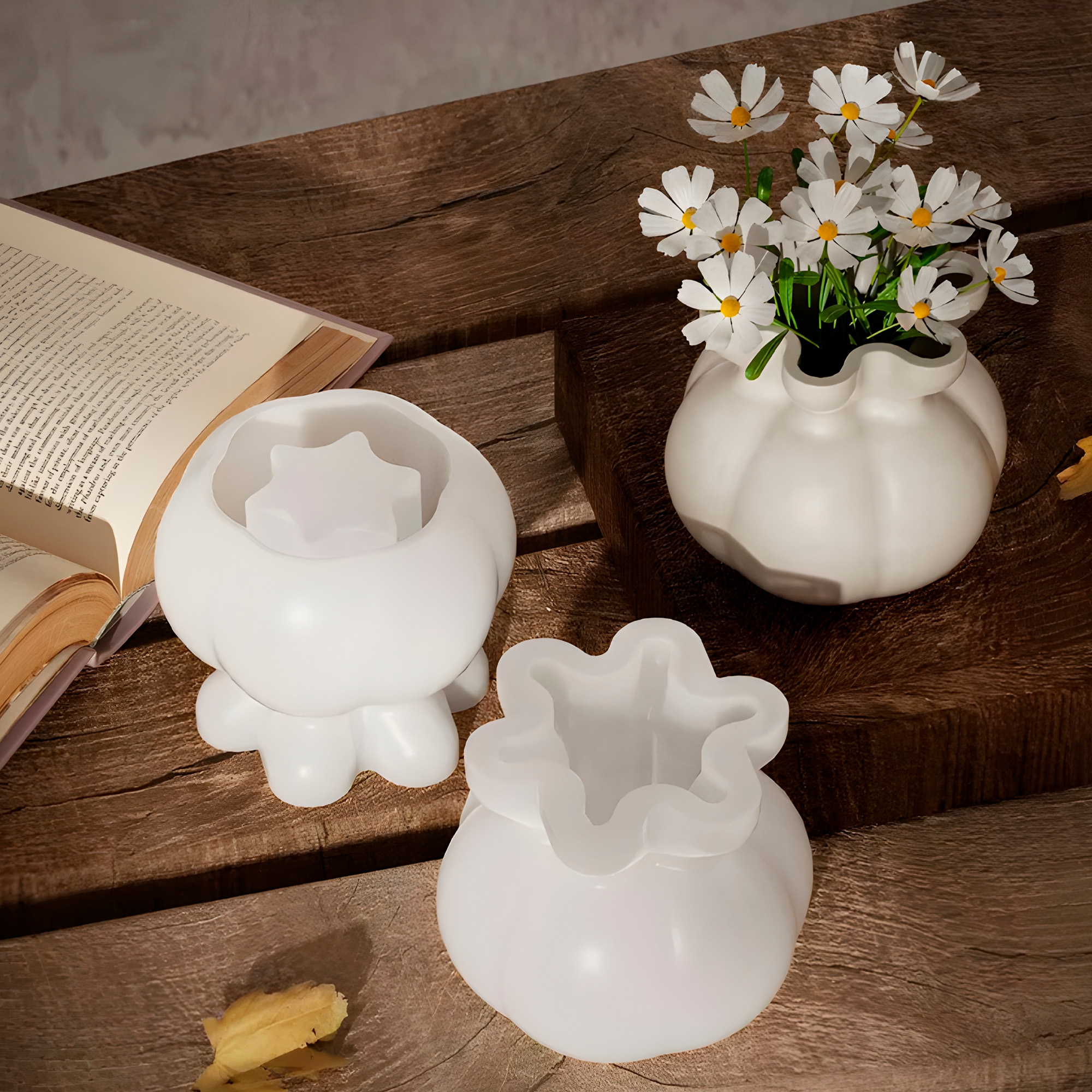 Molde de silicona Jarrón Florero Artesanía 11.2 X 9.6 CM 10